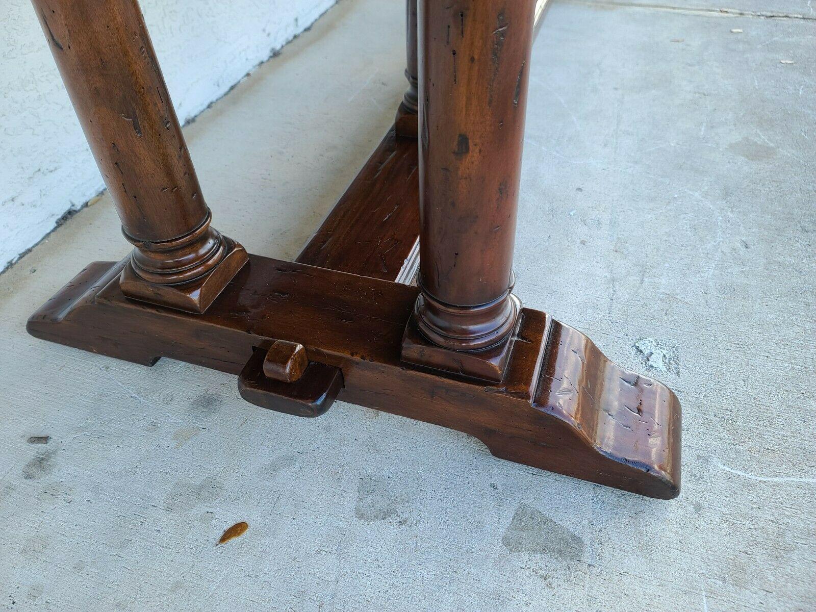 Theodore Alexander Antiqued Mahogany Rectangular Dining Table 6