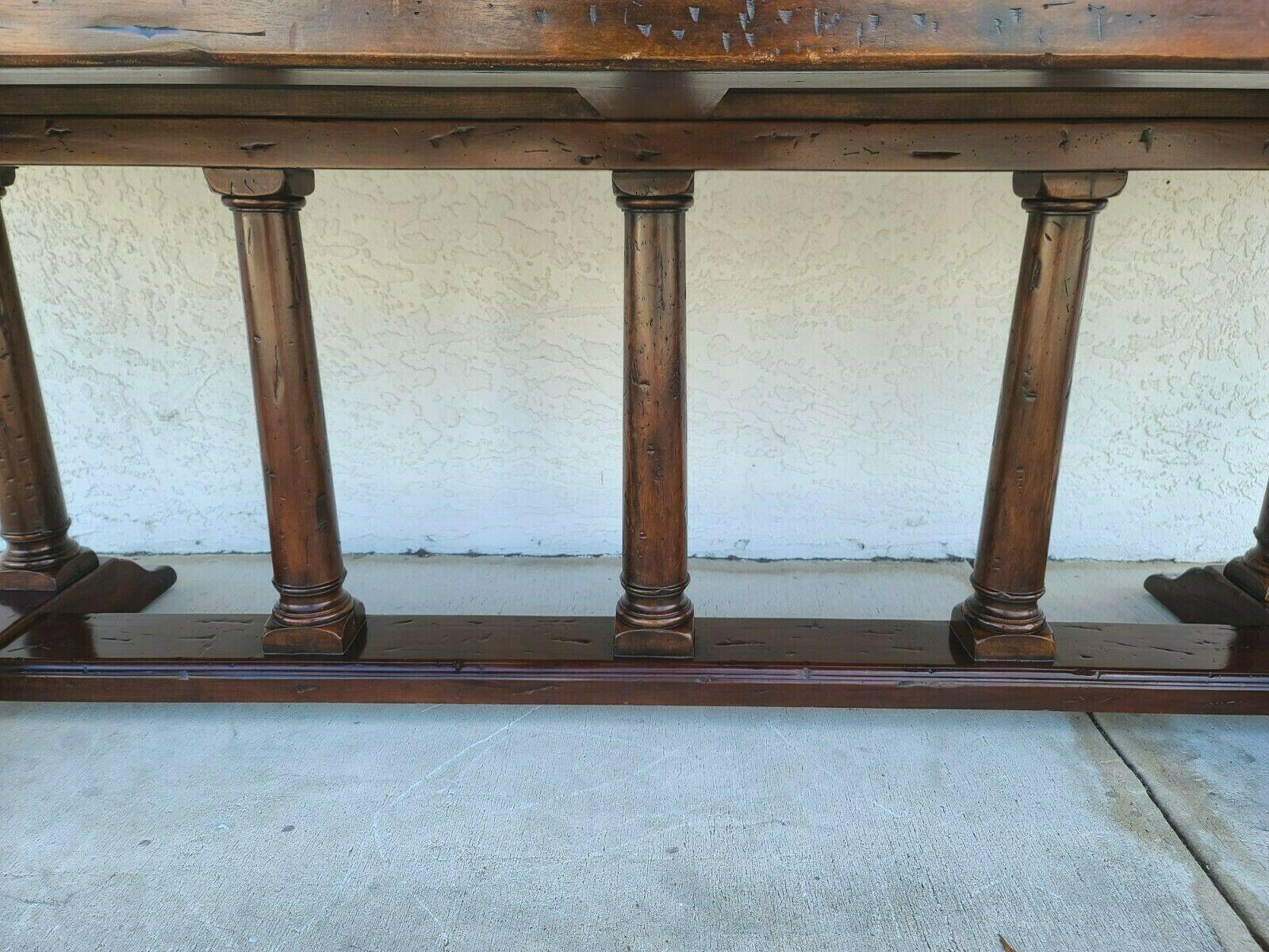 Theodore Alexander Antiqued Mahogany Rectangular Dining Table 3