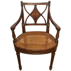 Theodore Alexander Armchair Armchair Cane Seat