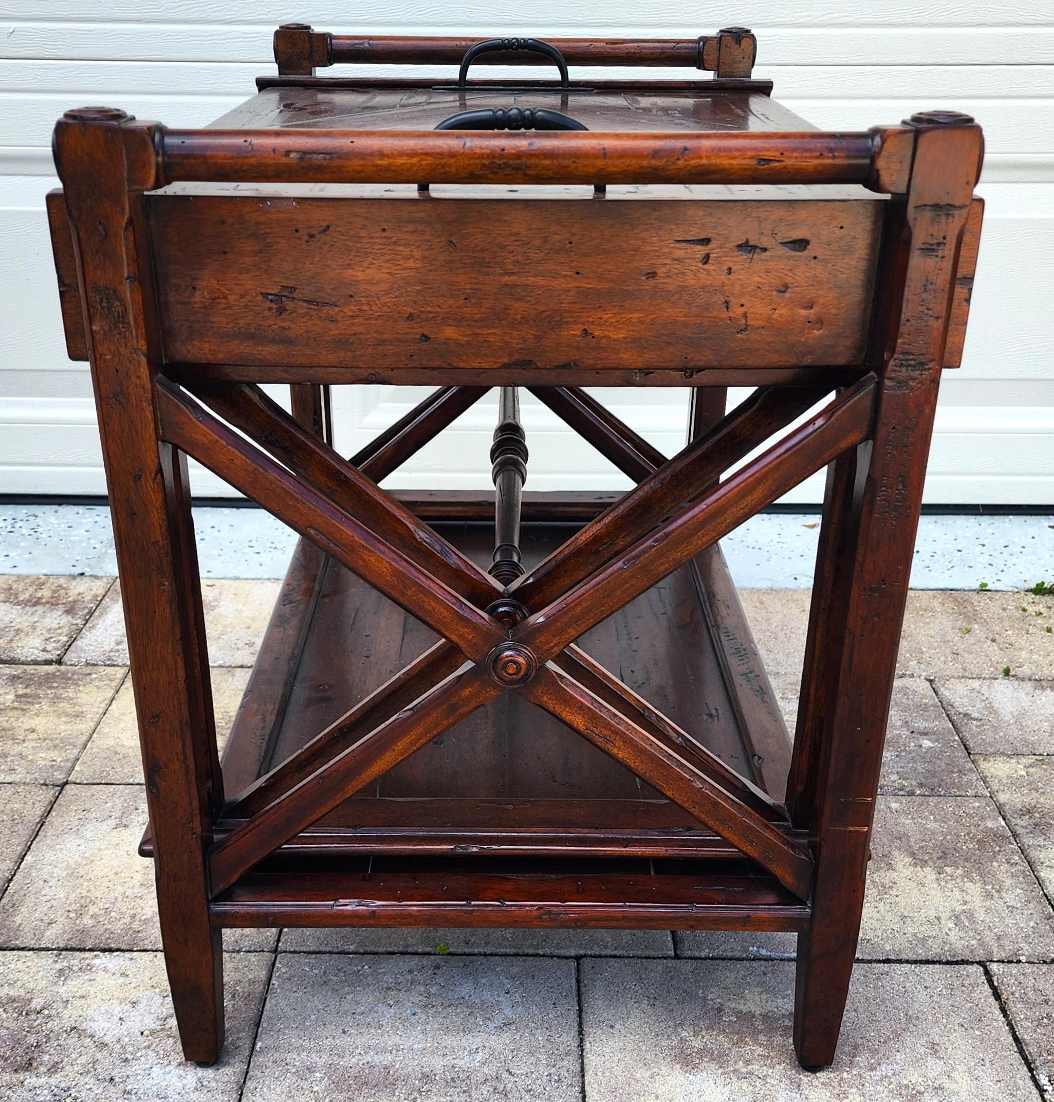 Theodore Alexander Bromwich Nesting Side Table with Serving Tray For Sale 5