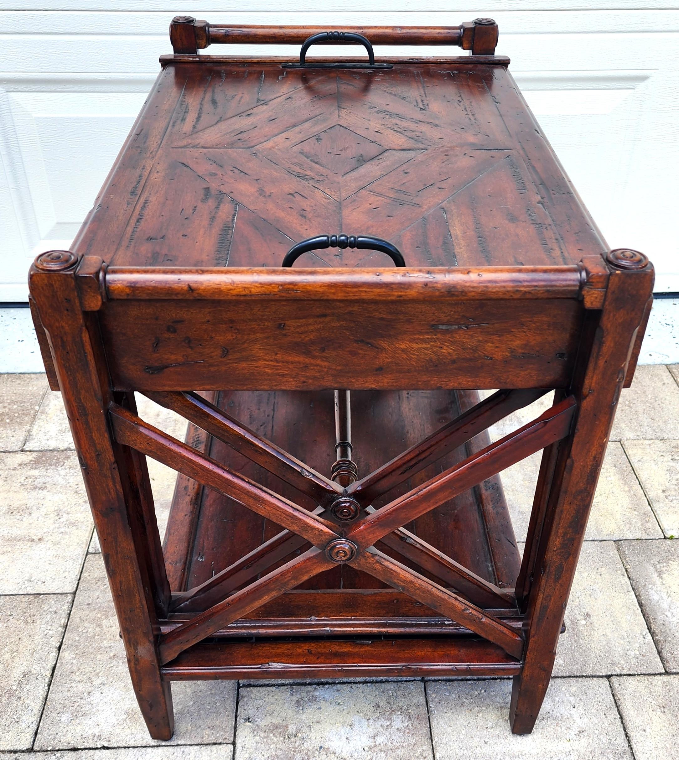 Theodore Alexander Bromwich Nesting Side Table with Serving Tray For Sale 2