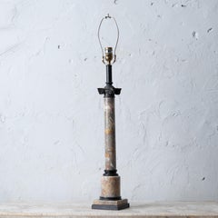 Theodore Alexander Bronze & Marble Column Lamp