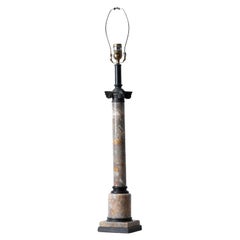 Theodore Alexander Bronze & Marble Column Lamp
