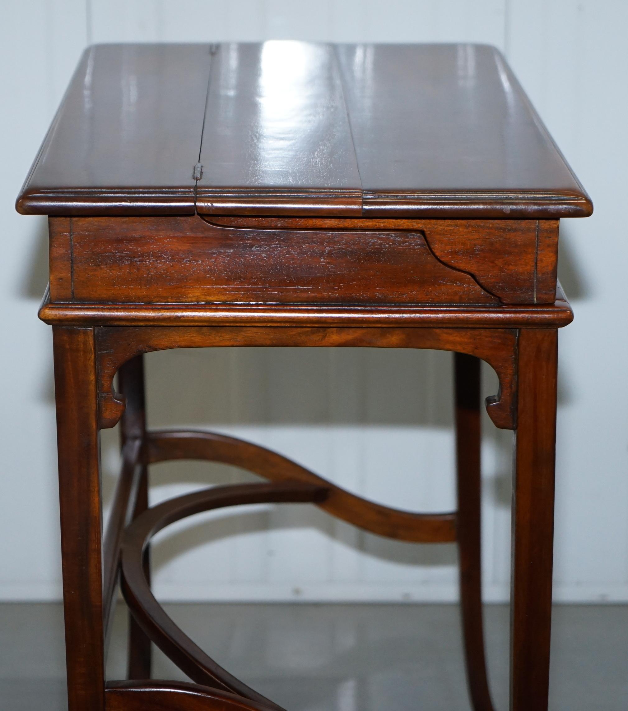 20th Century Theodore Alexander Campaign Laptop Desk with Sliding Leather Writing Surface