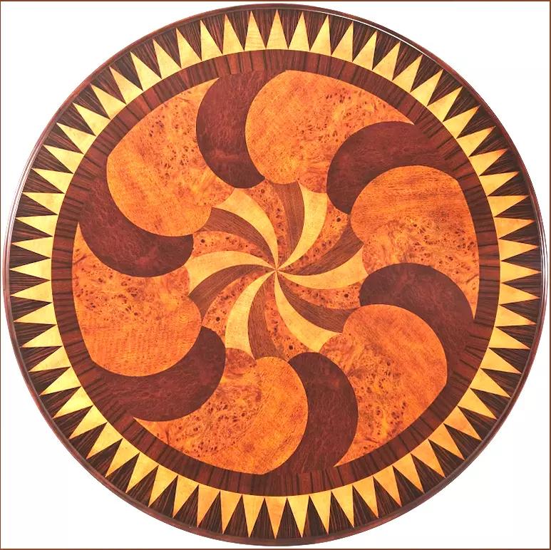 Theodore Alexander Center Table Swirling Teardrops In Good Condition For Sale In Lake Worth, FL