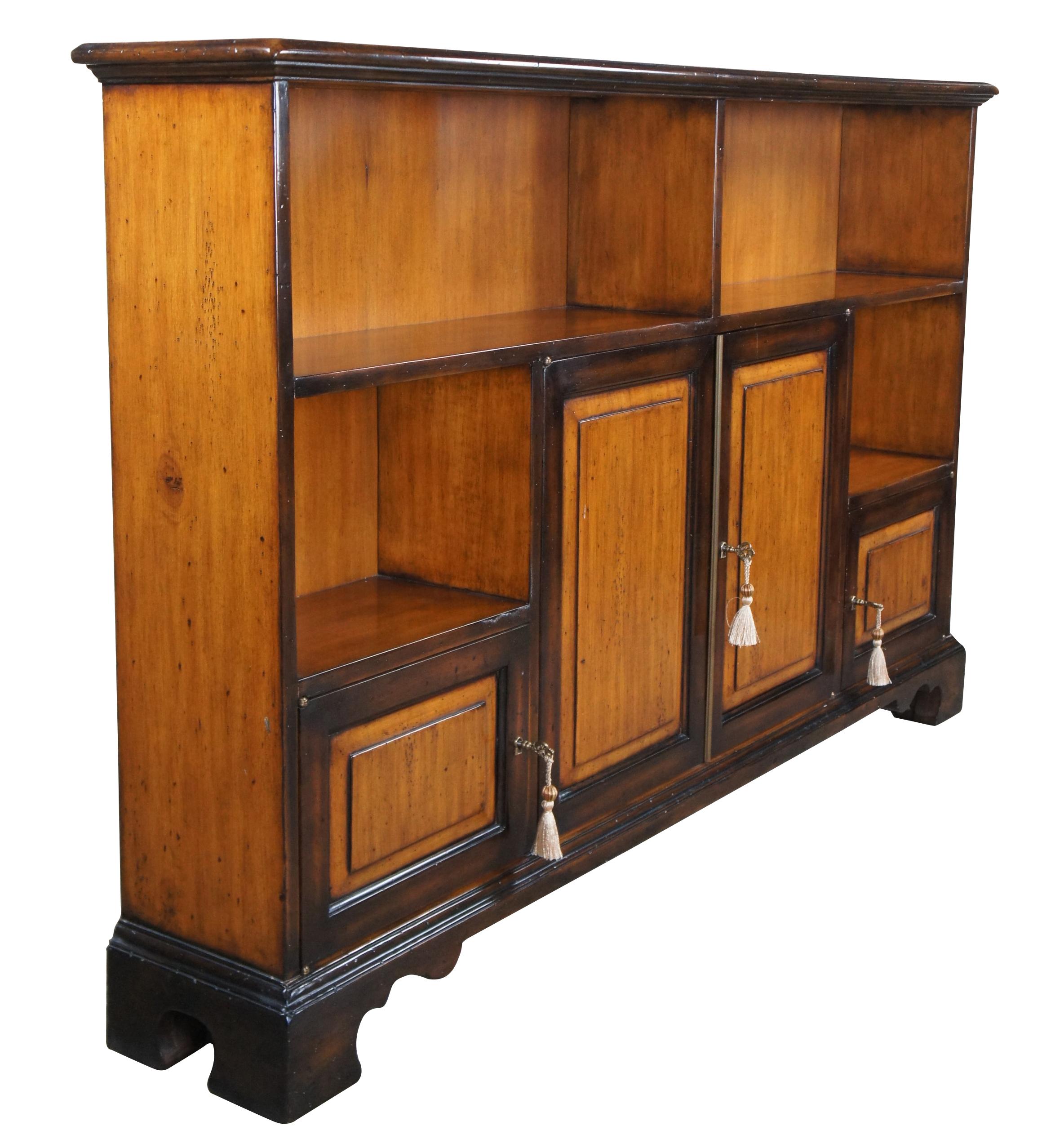 French Provincial Theodore Alexander Chateau Du Vallois Console Sideboard Bookcase Cabinet