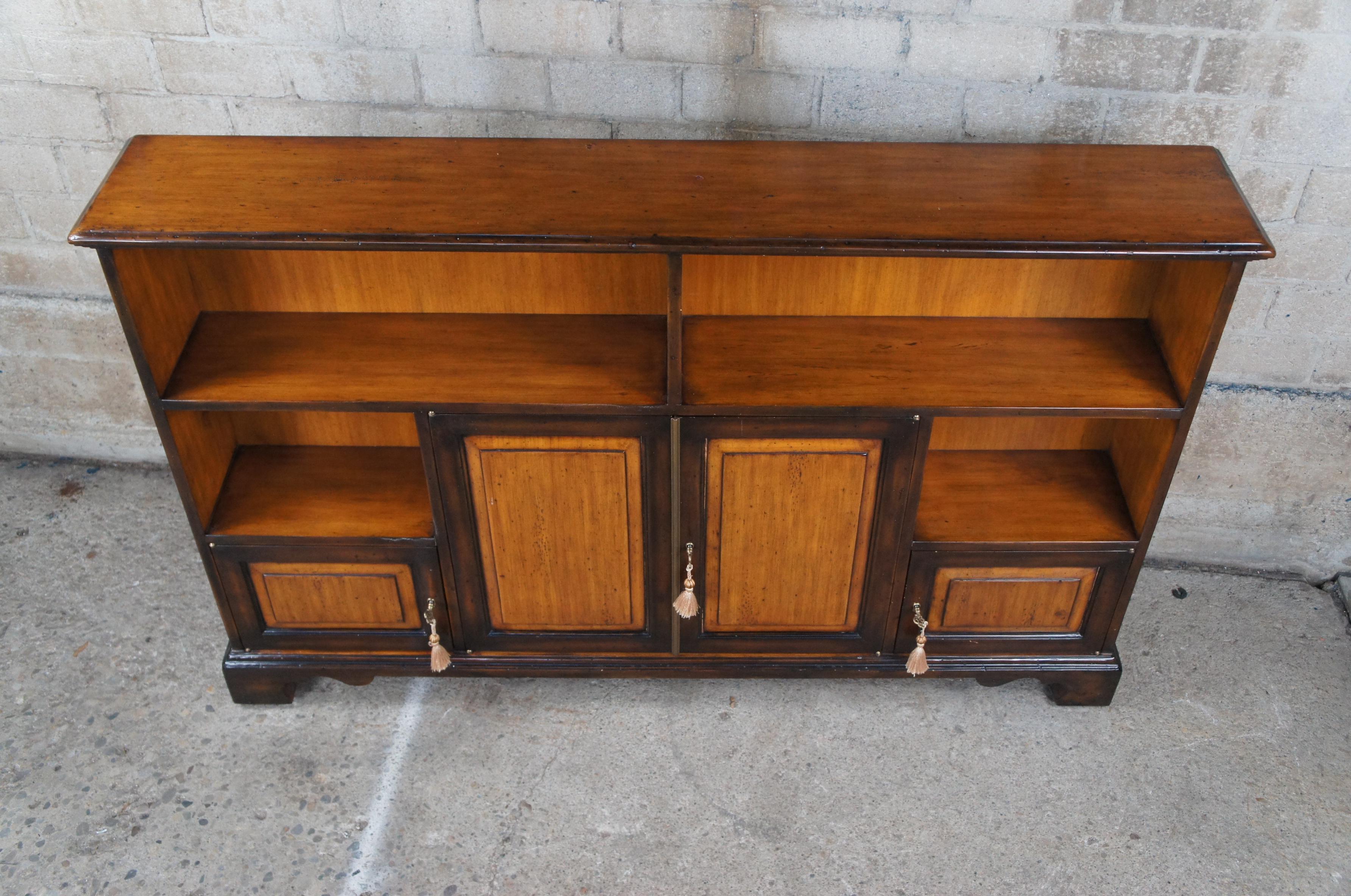 Theodore Alexander Chateau Du Vallois Console Sideboard Bookcase Cabinet In Good Condition For Sale In Dayton, OH