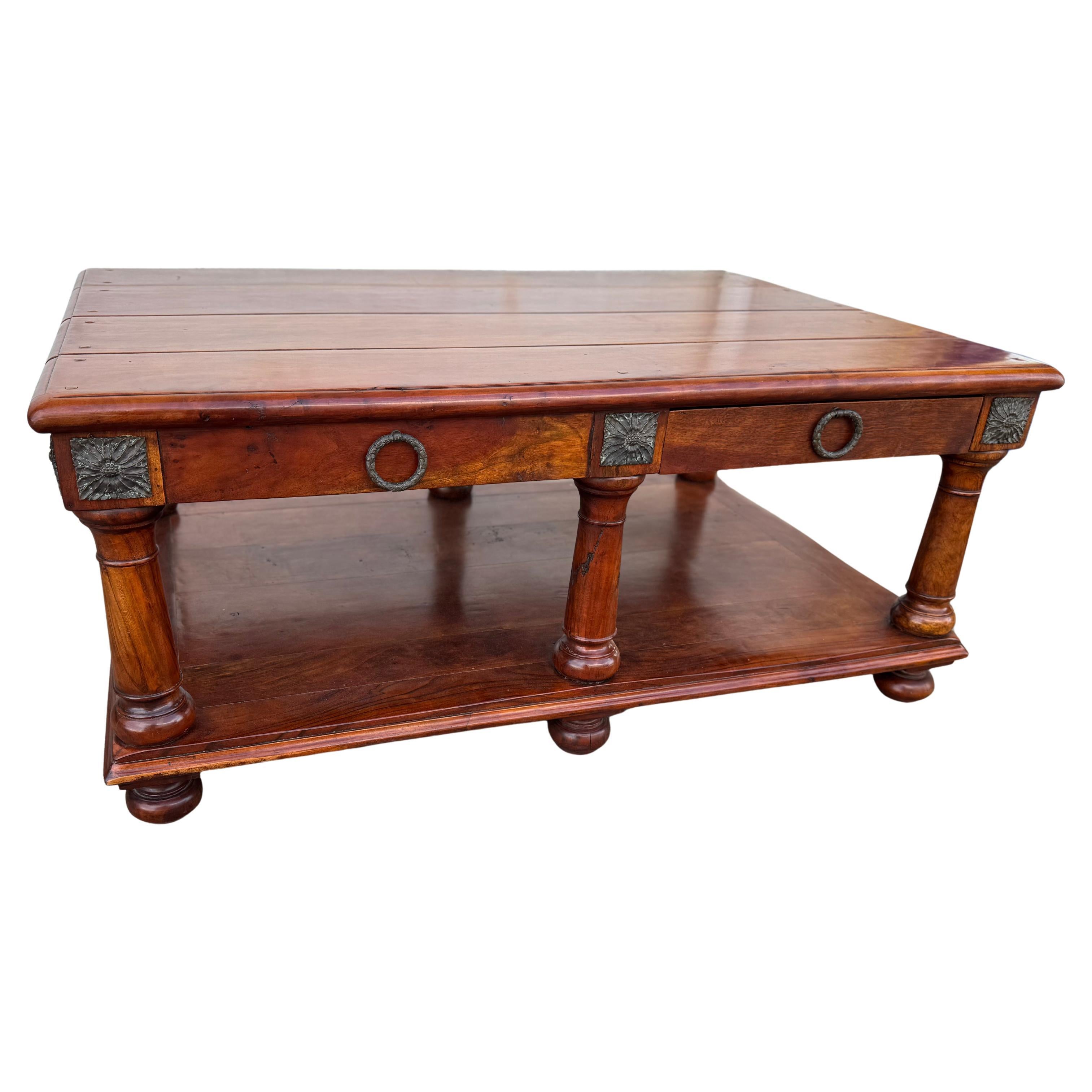 Theodore Alexander Cherrywood Coffee Table For Sale