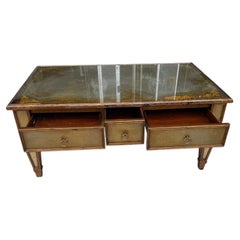 Theodore Alexander Coffee table w glass top