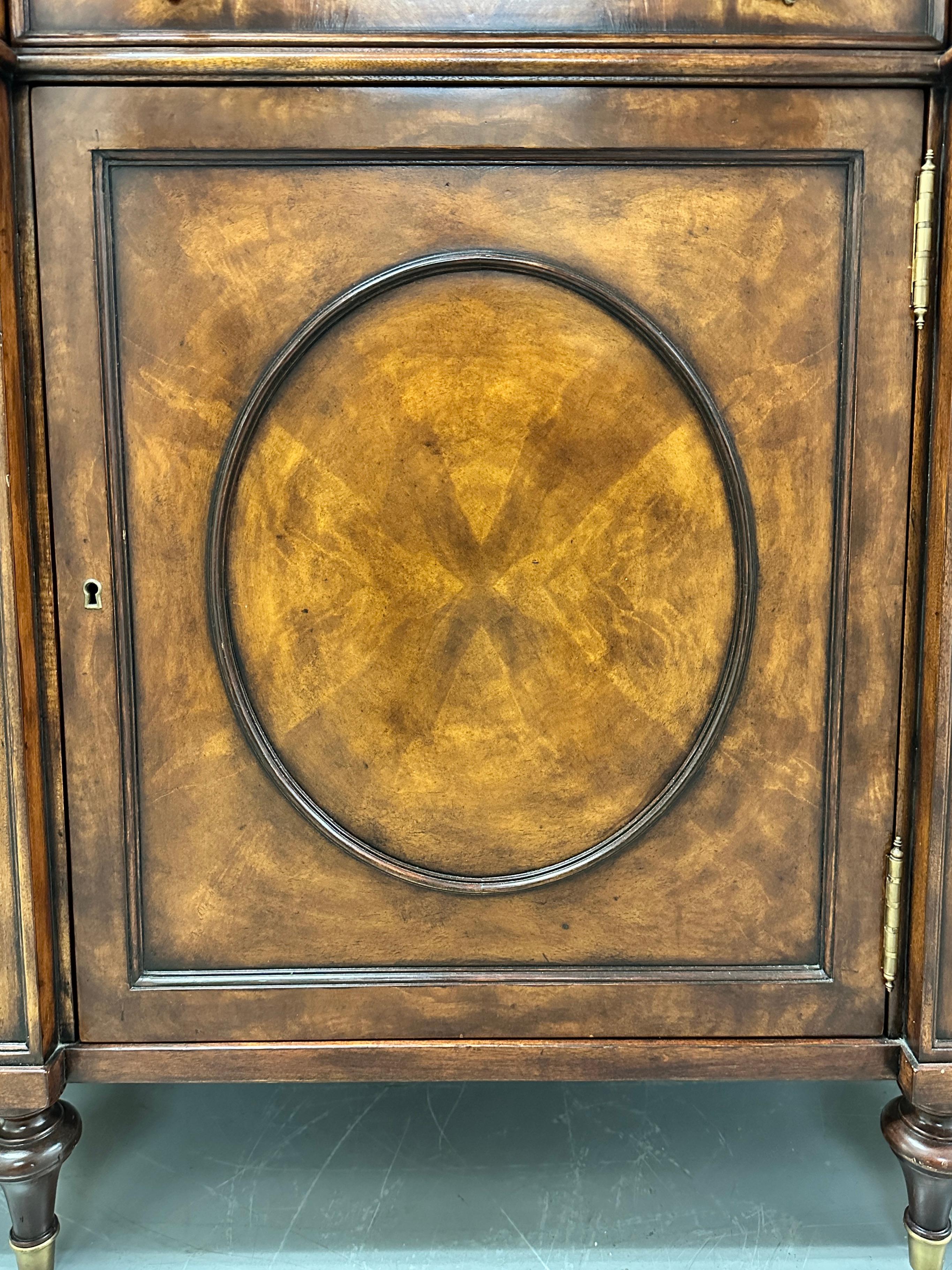George III Theodore Alexander Concave Side Cabinet Sideboard
