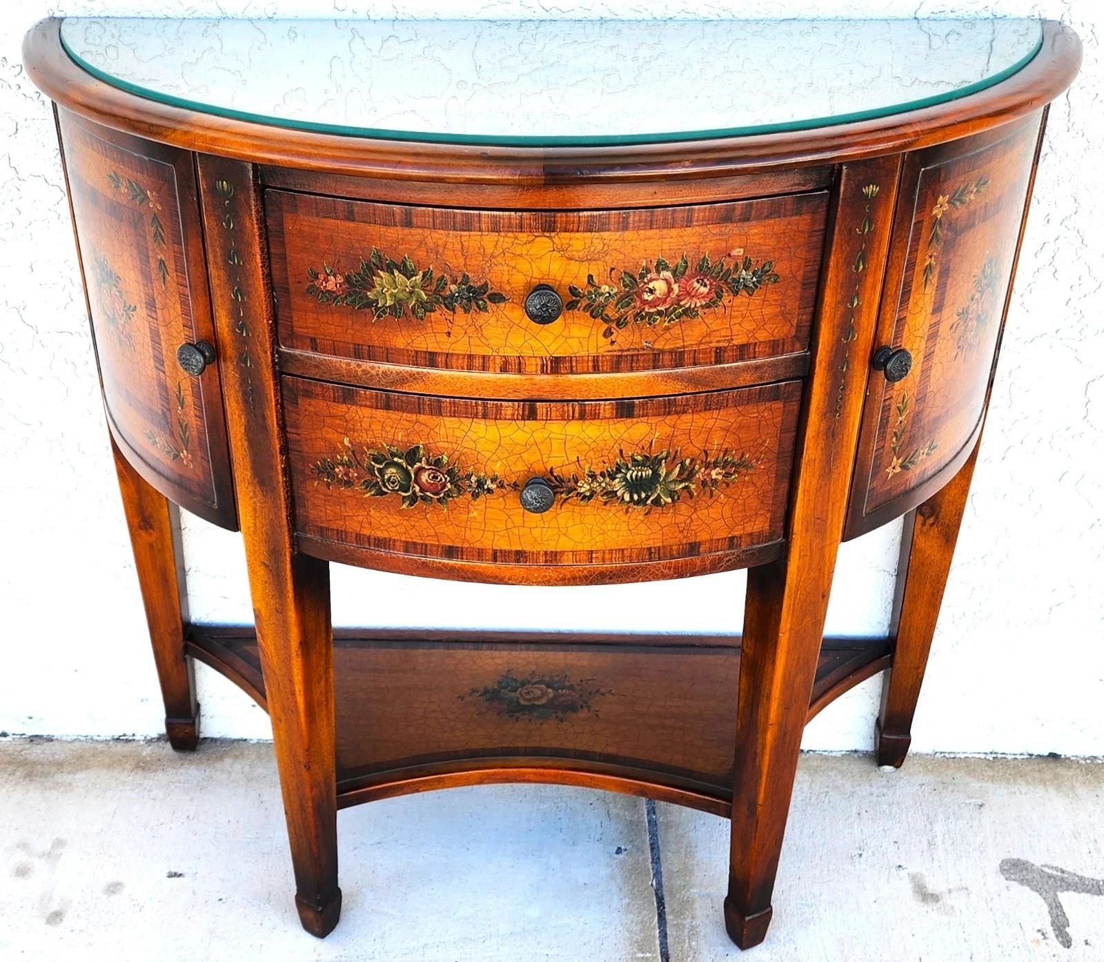 Theodore Alexander Demilune Mesa Consola Aparador Armario en Bueno estado para la venta en Lake Worth, FL