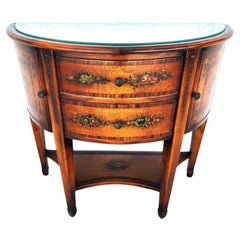Theodore Alexander Demilune Console Table Sideboard Cabinet