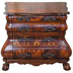 Theodore Alexander Dutch Bombe Commode Chest Mahogany Ball and Claw Chippendale