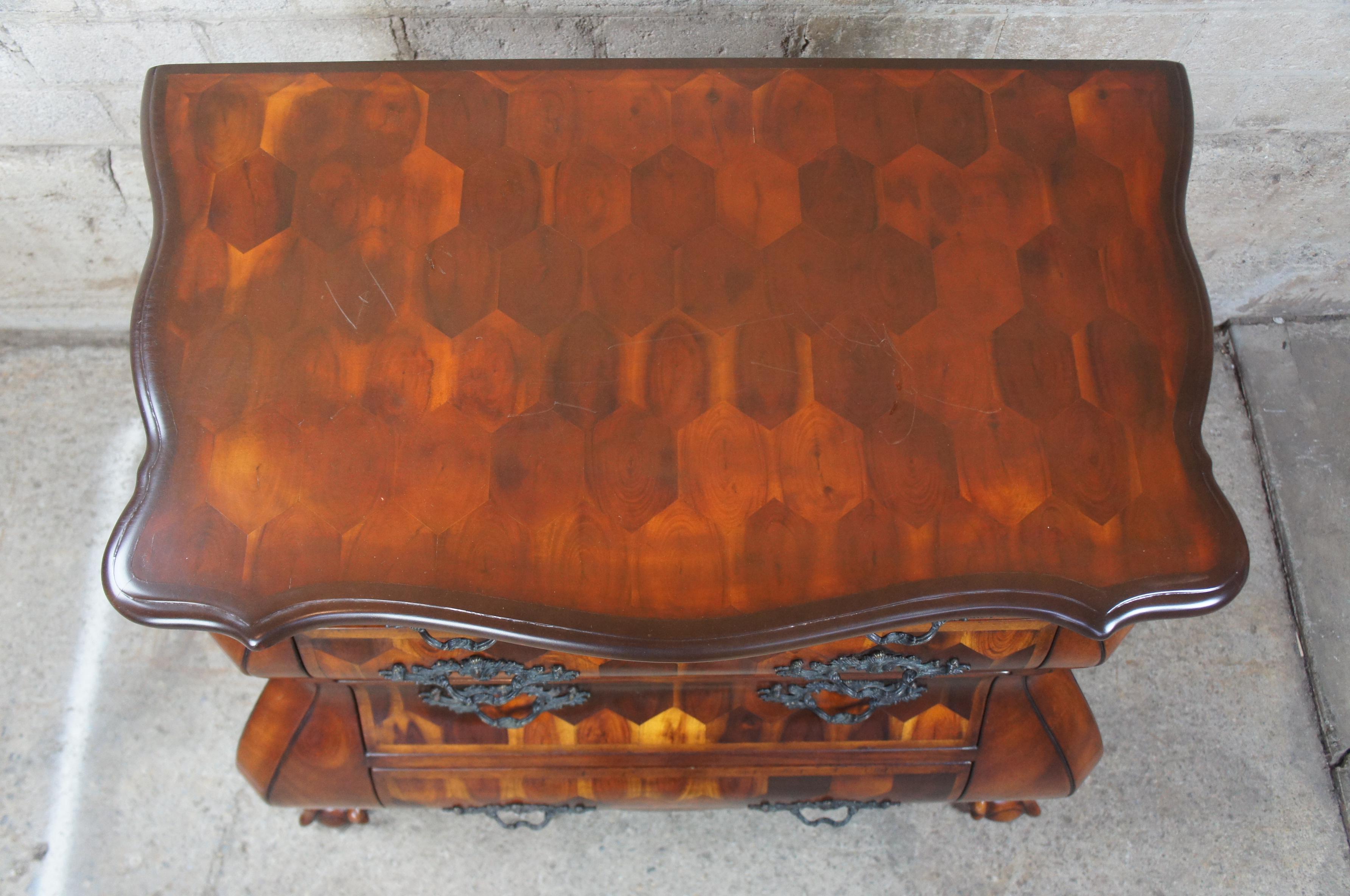 20th Century Theodore Alexander Dutch Bombe Commode Chest Mahogany Ball and Claw Chippendale
