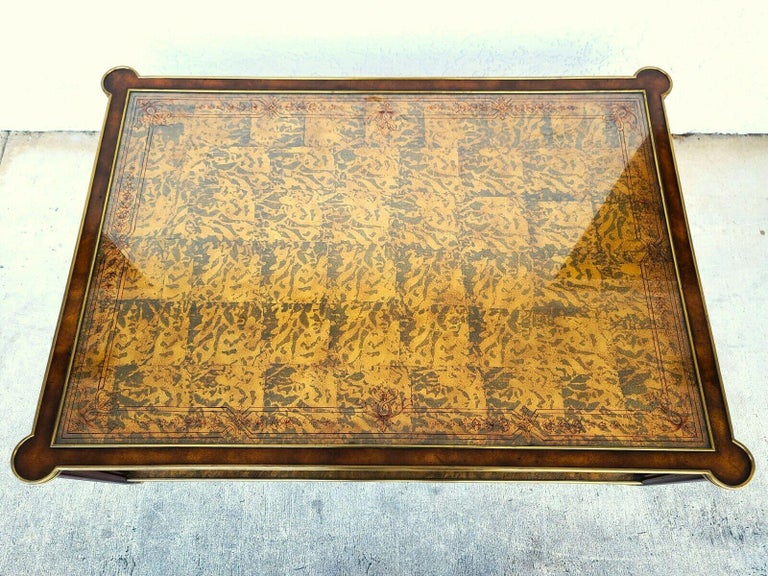 Theodore Alexander Eglomise Collection Cocktail Coffee Table For Sale