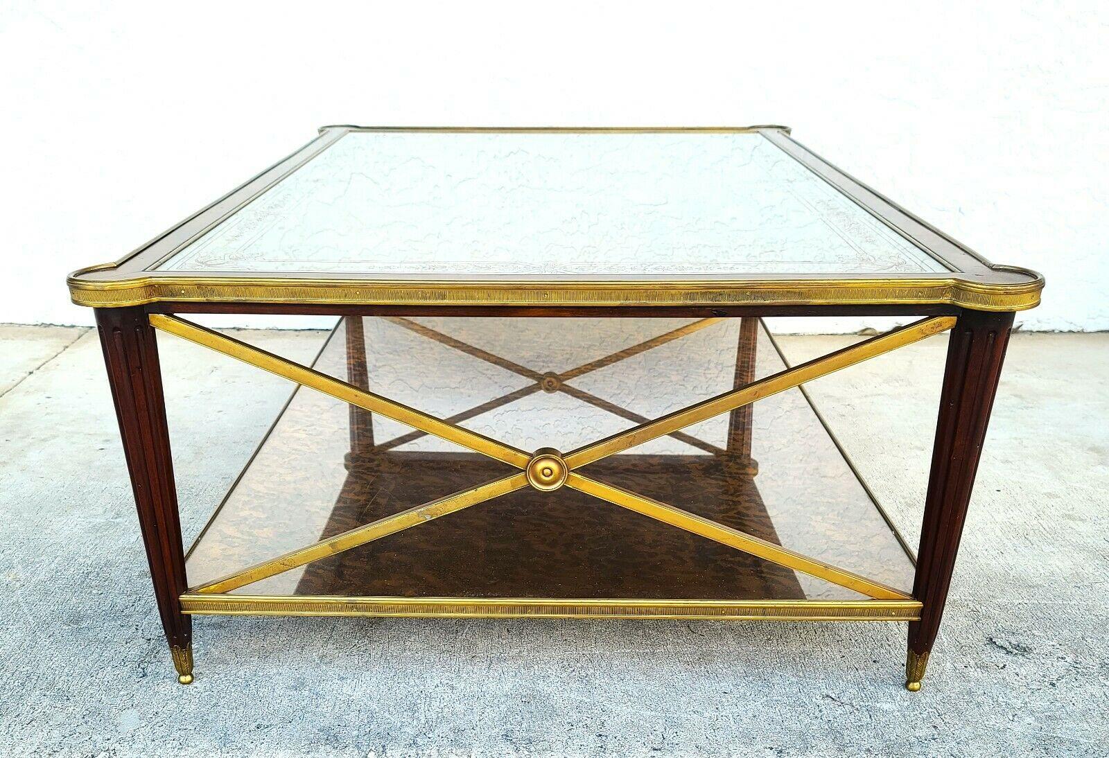 Theodore Alexander Eglomise Collection Cocktail Coffee Table In Good Condition In Lake Worth, FL