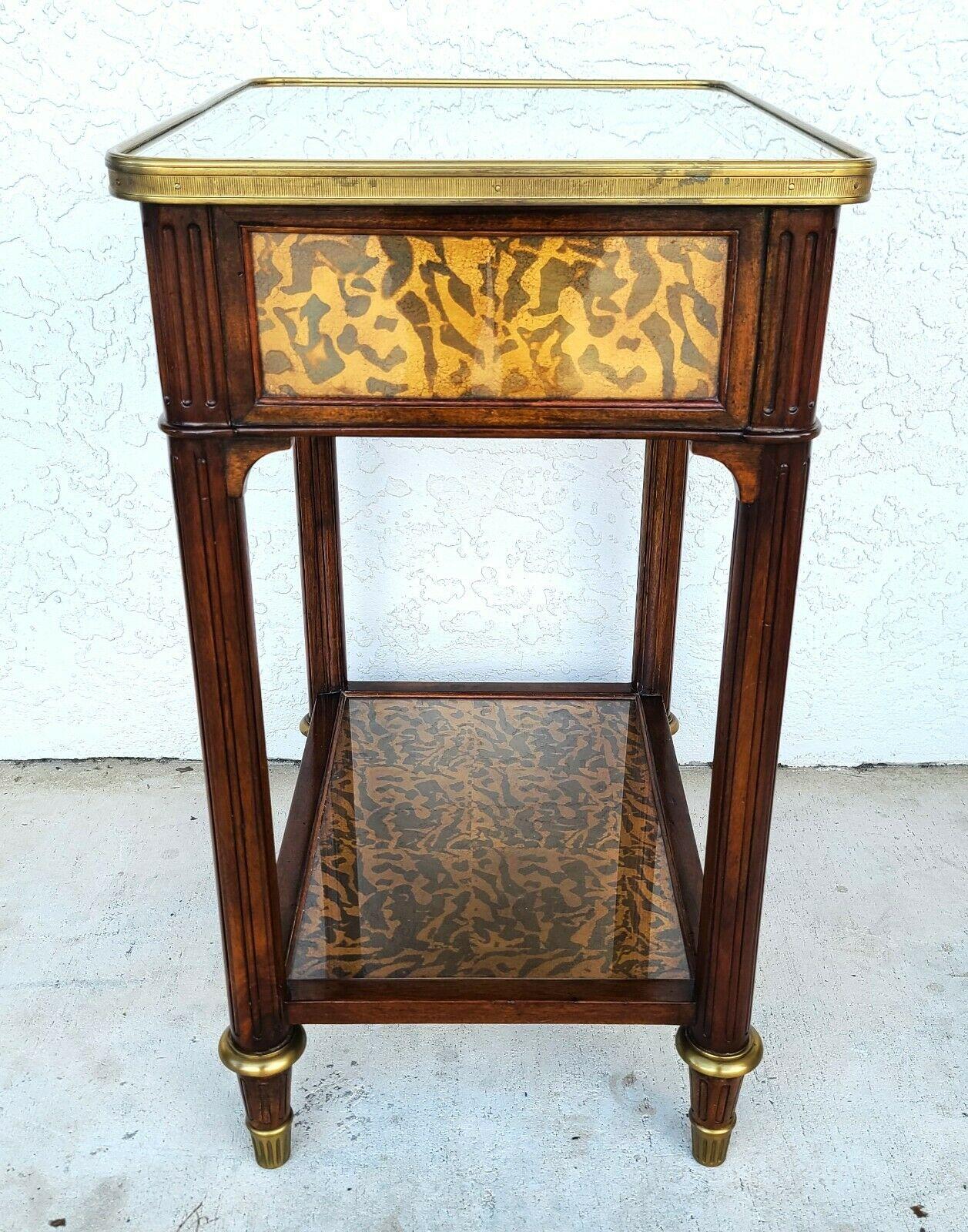 Regency Theodore Alexander Eglomise Collection Side End Occasional Table