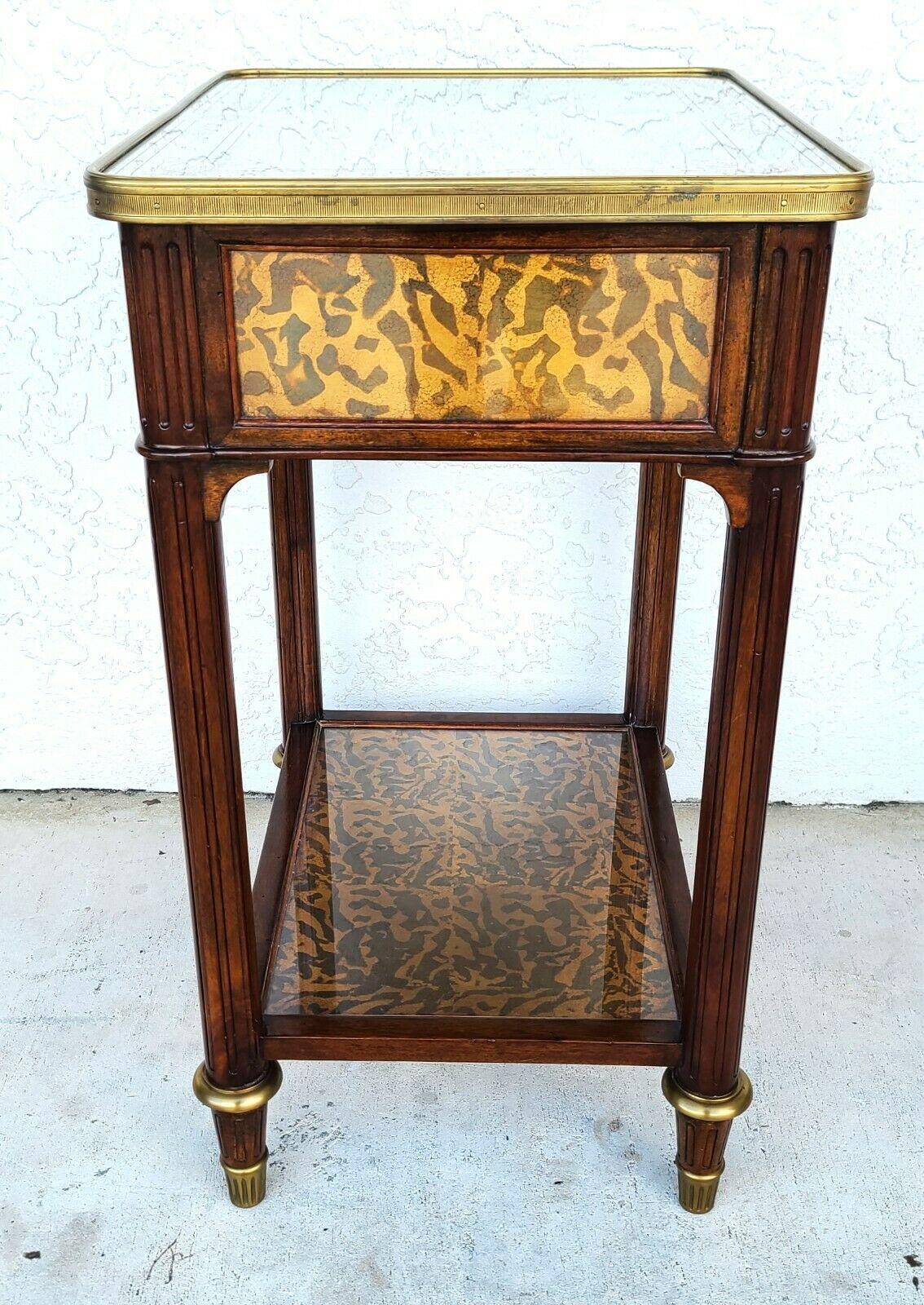 20th Century Theodore Alexander Eglomise Collection Side End Occasional Table