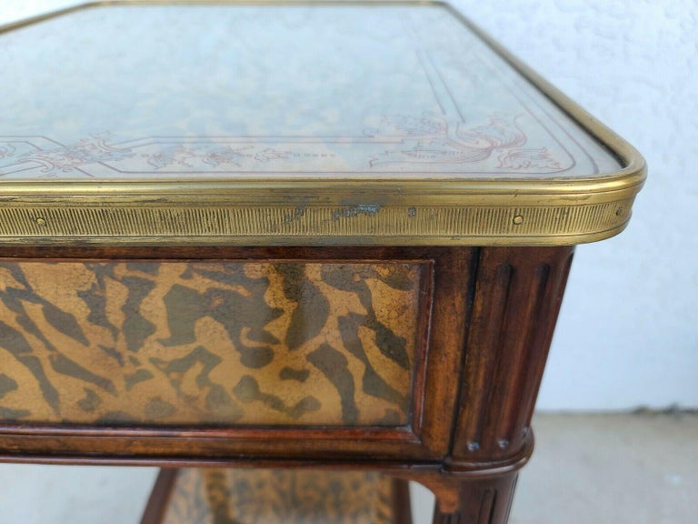 Theodore Alexander Eglomise Collection Side End Occasional Table at 1stDibs
