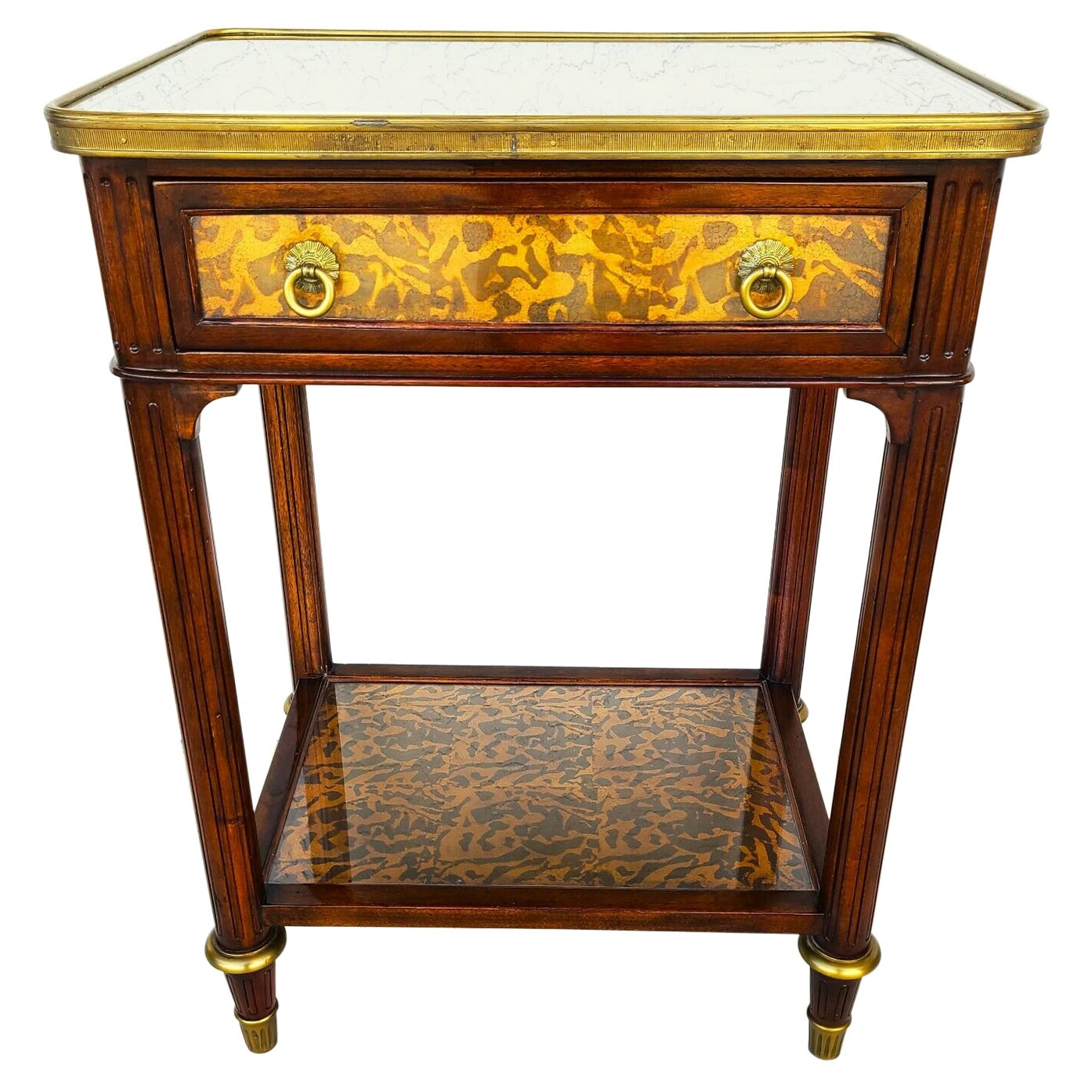 Theodore Alexander Eglomise Collection Side End Occasional Table