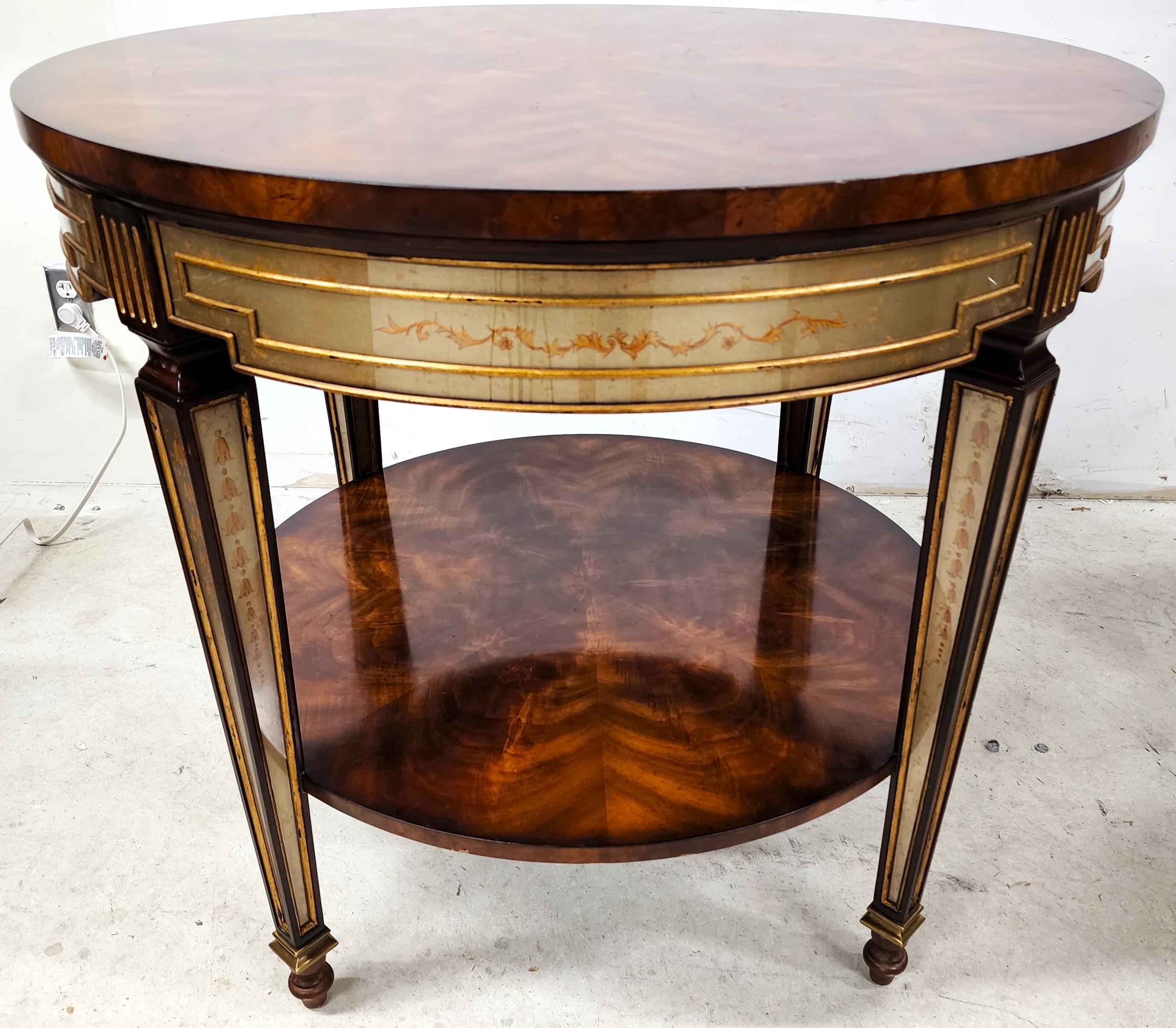 Theodore Alexander Eglomise Occasional Center Side Table  6