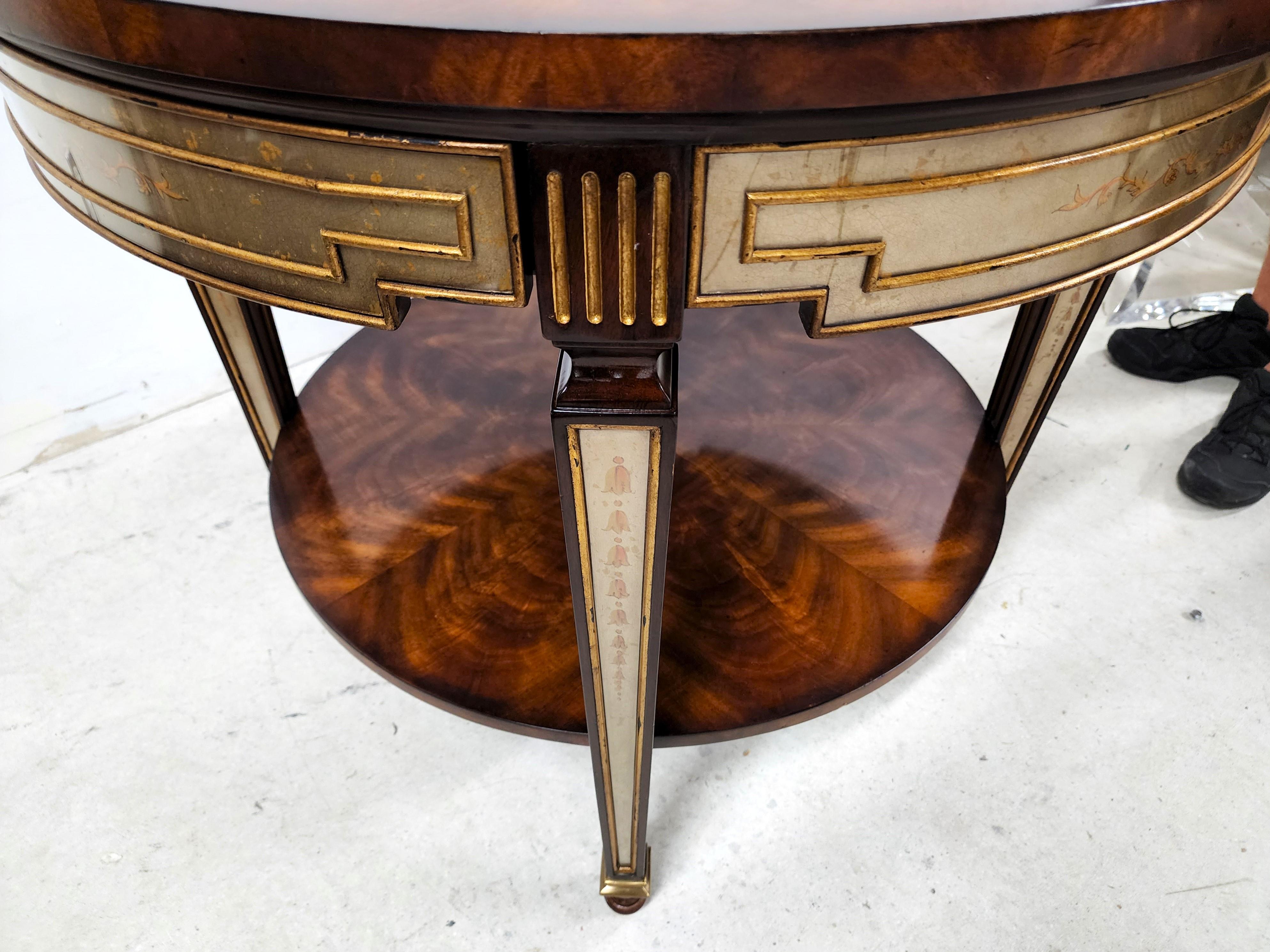 Theodore Alexander Eglomise Occasional Center Side Table  7