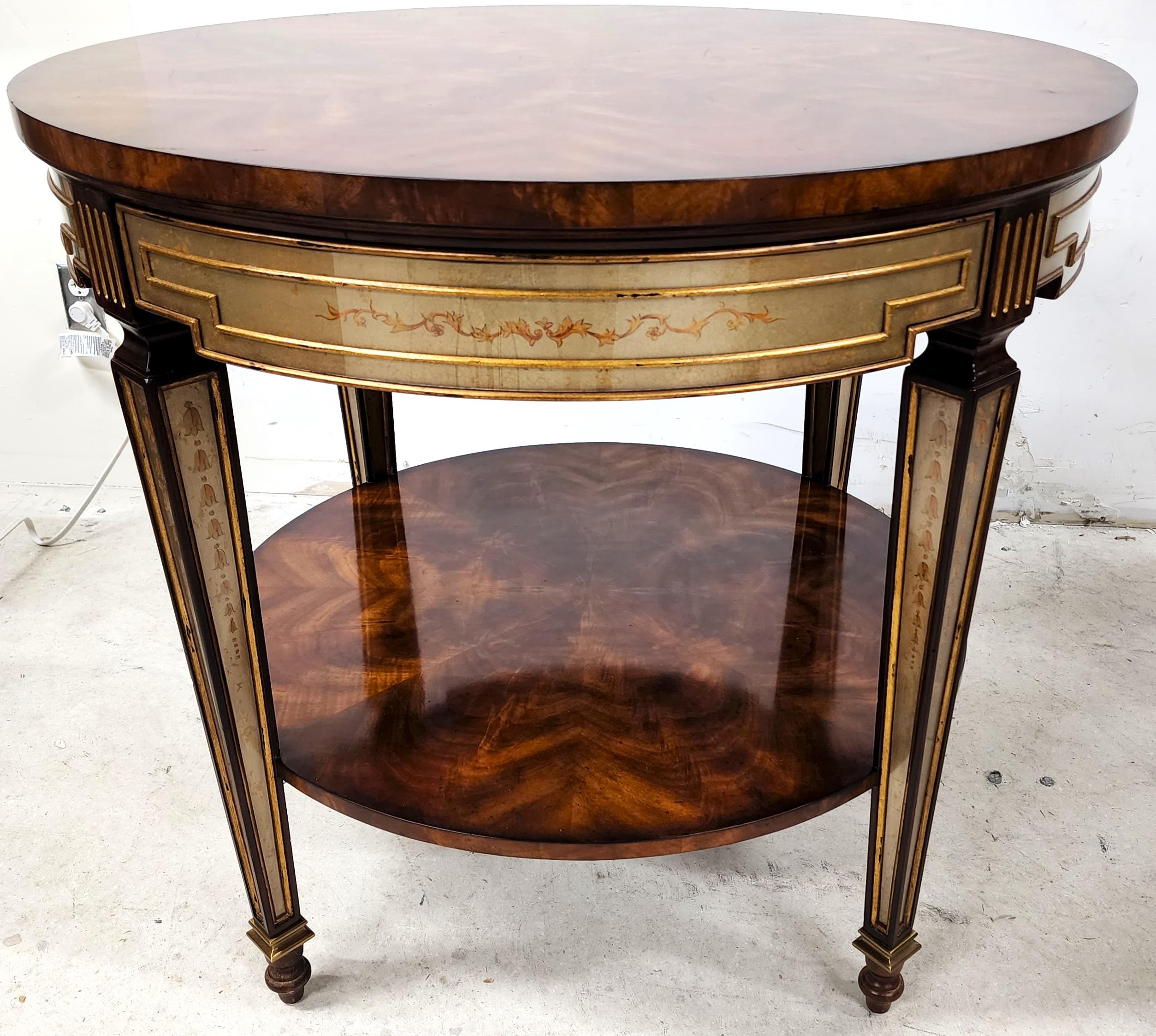 Theodore Alexander Eglomise Occasional Center Side Table  8