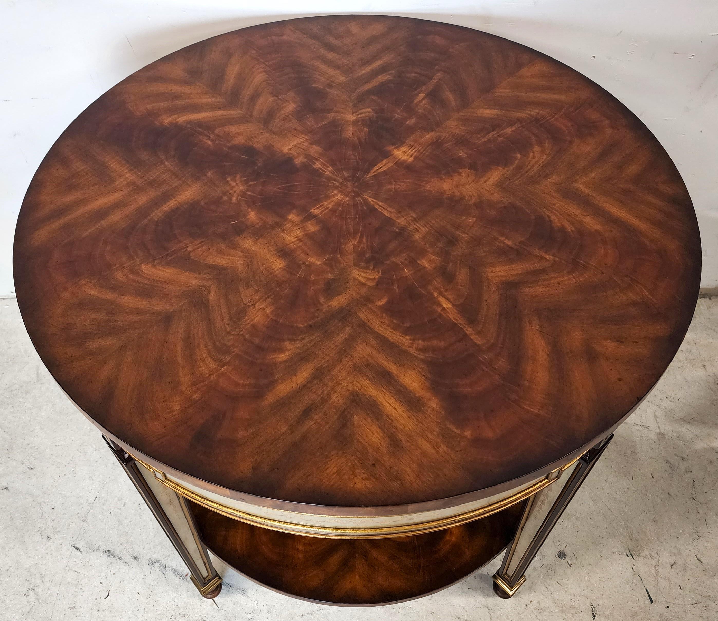 Late 20th Century Theodore Alexander Eglomise Occasional Center Side Table 