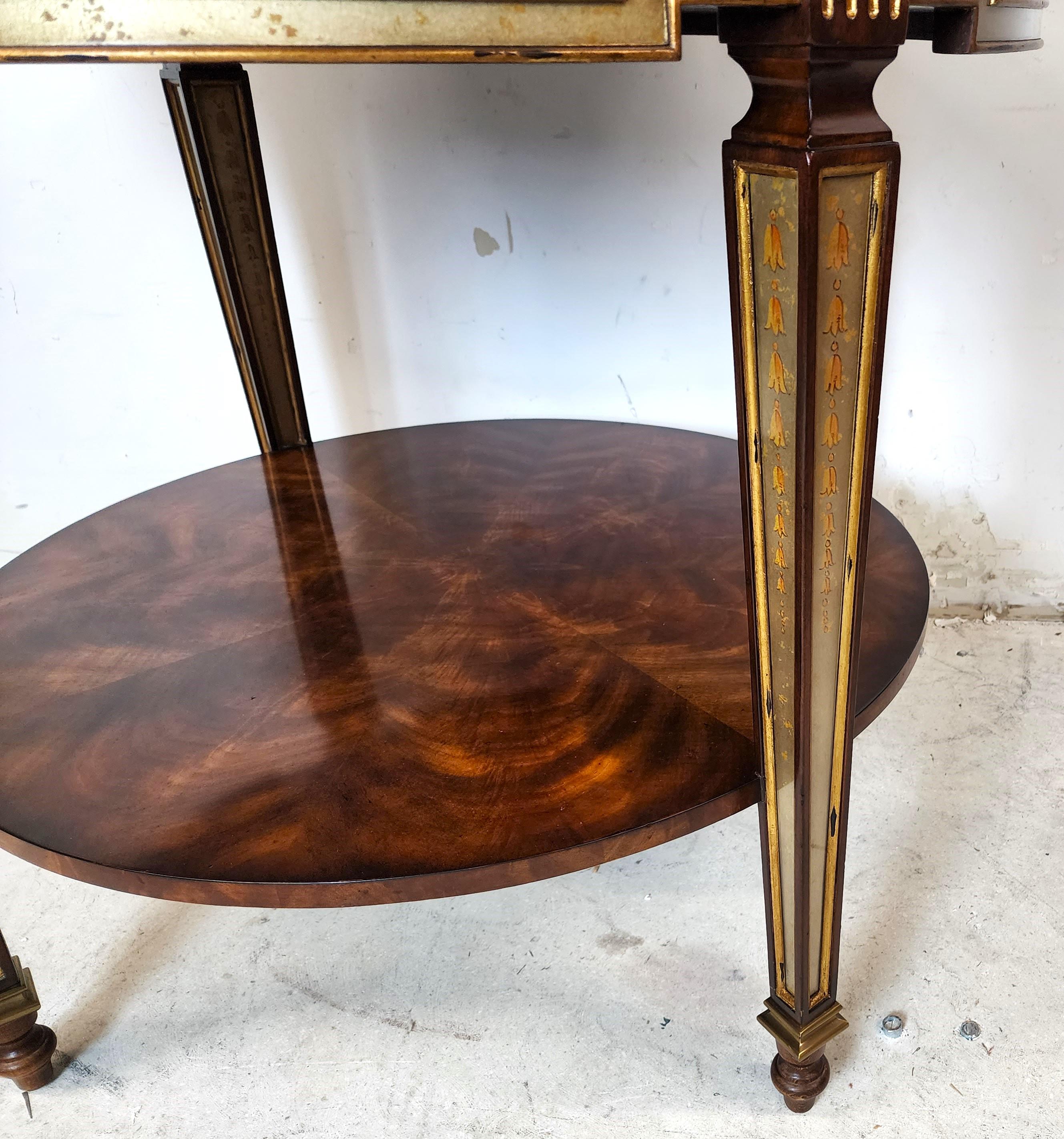 Theodore Alexander Eglomise Occasional Center Side Table  2