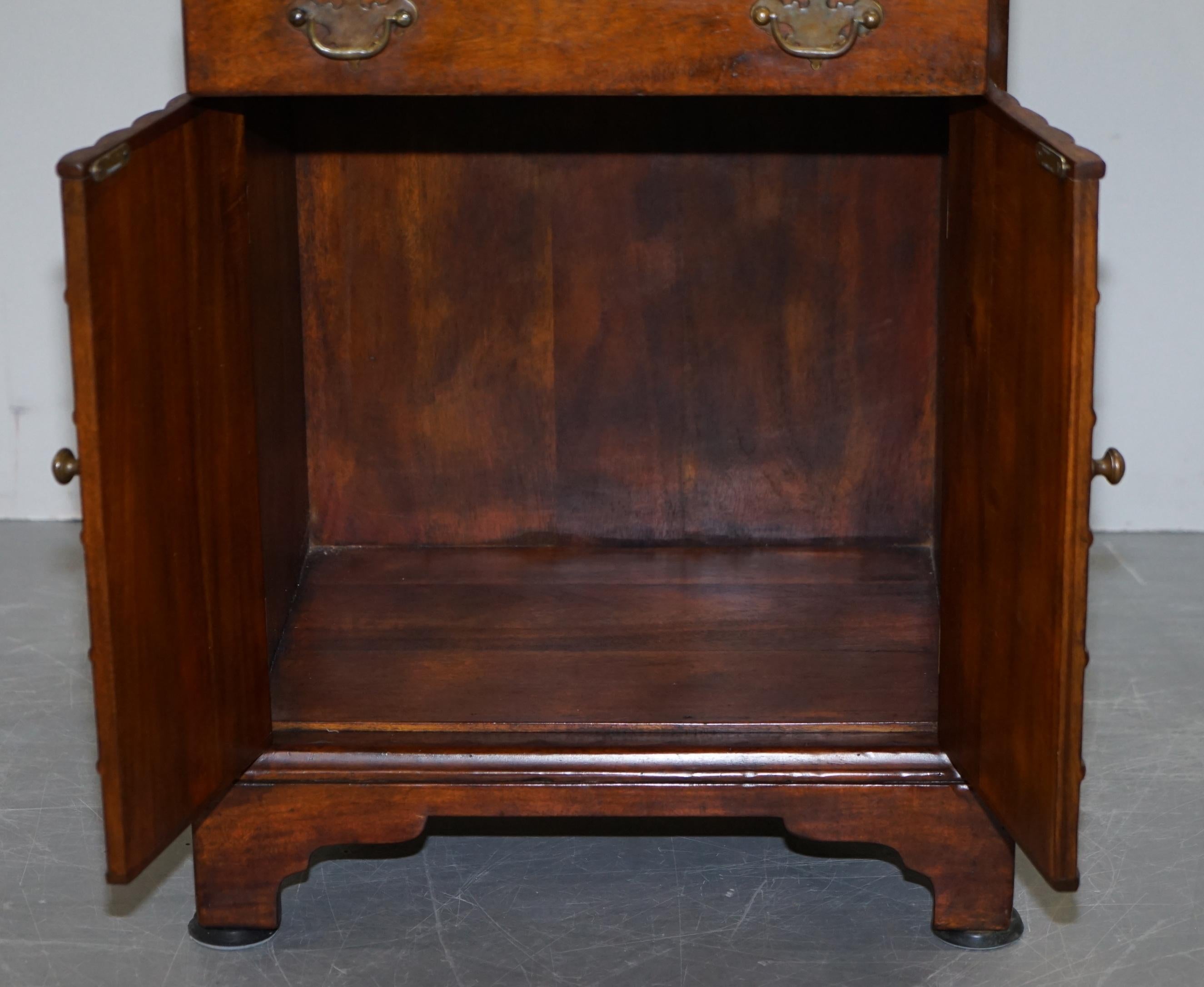 Theodore Alexander Faux Book Fronted Side End Wine Table Butlers Tray Drawers 5