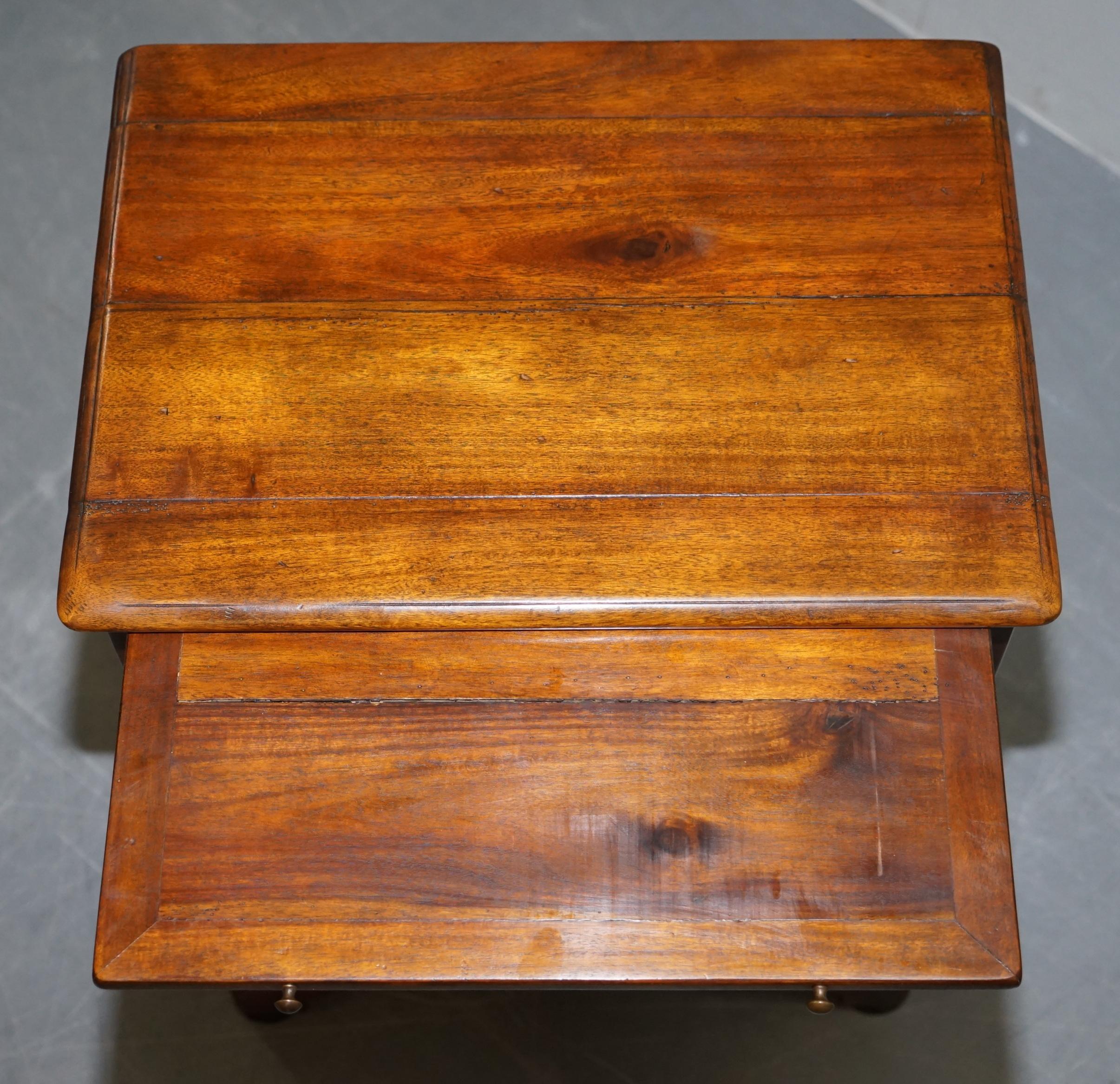 Theodore Alexander Faux Book Fronted Side End Wine Table Butlers Tray Drawers 8