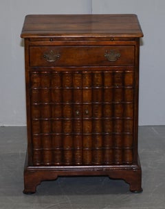 Theodore Alexander Faux Book Fronted Side End Wine Table Butlers Tray Drawers