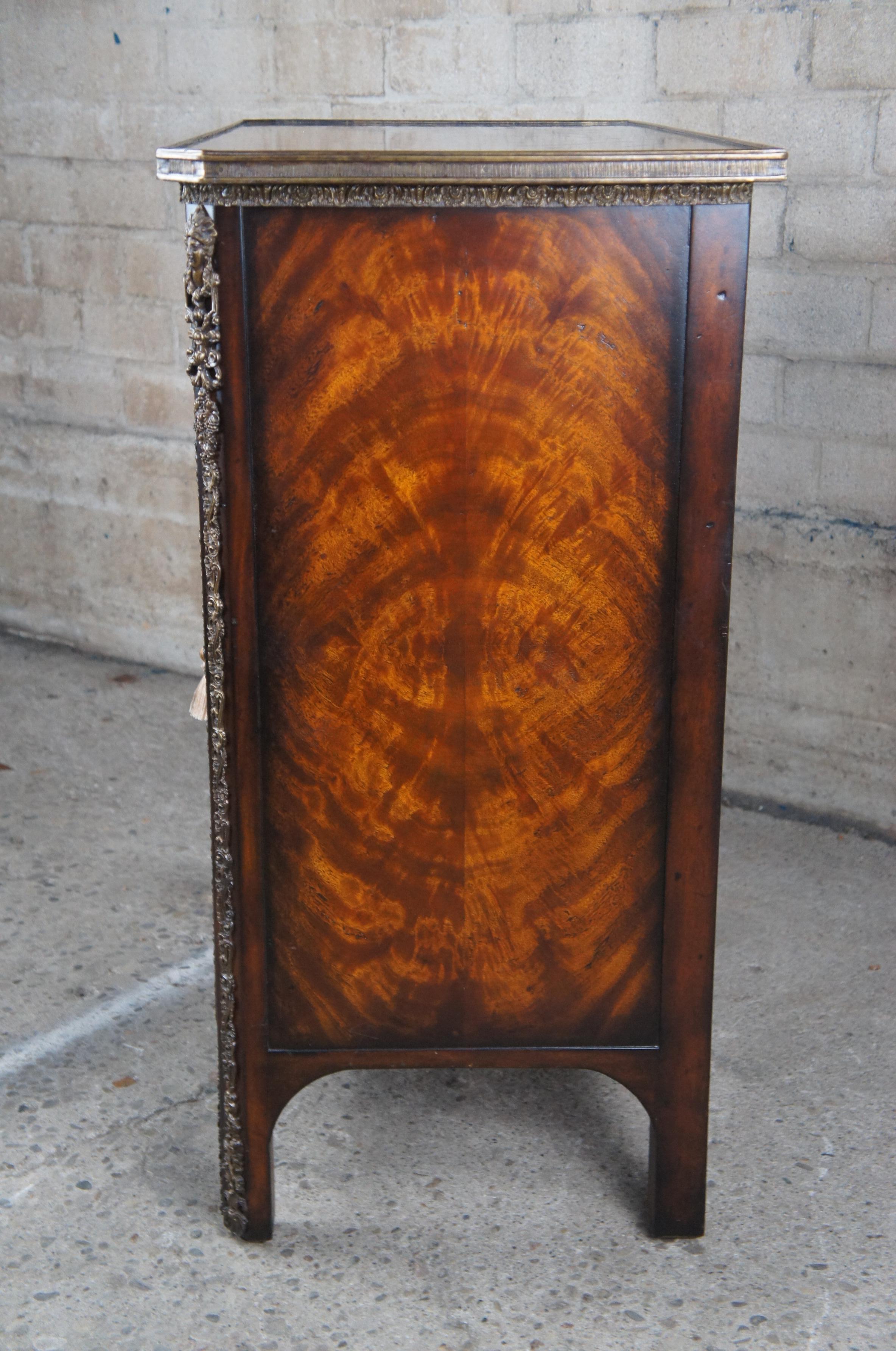 Theodore Alexander French Louis XVI Flame Mahogany Althorp Cabinet Chest Console 6