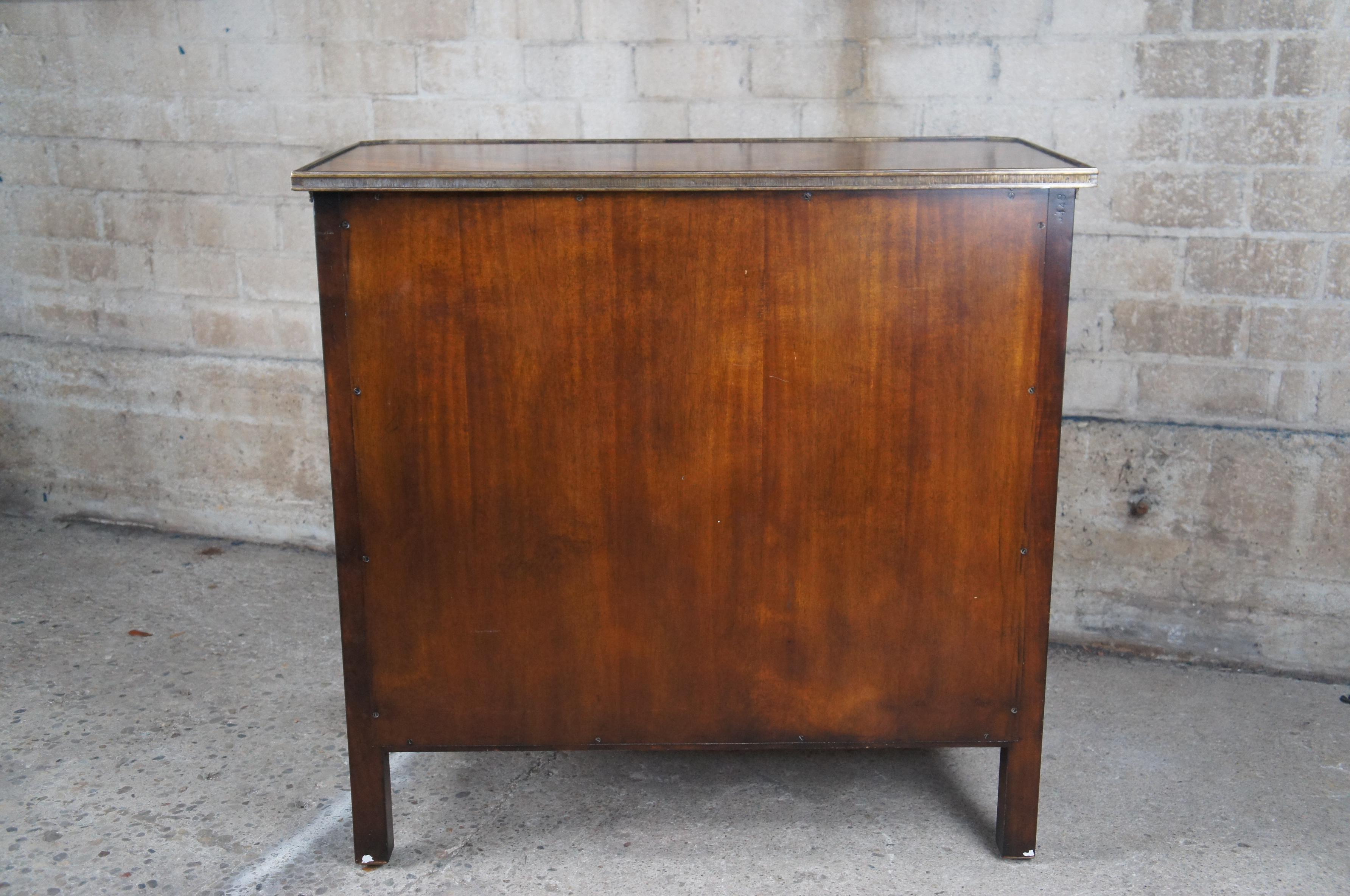 Theodore Alexander French Louis XVI Flame Mahogany Althorp Cabinet Chest Console 7