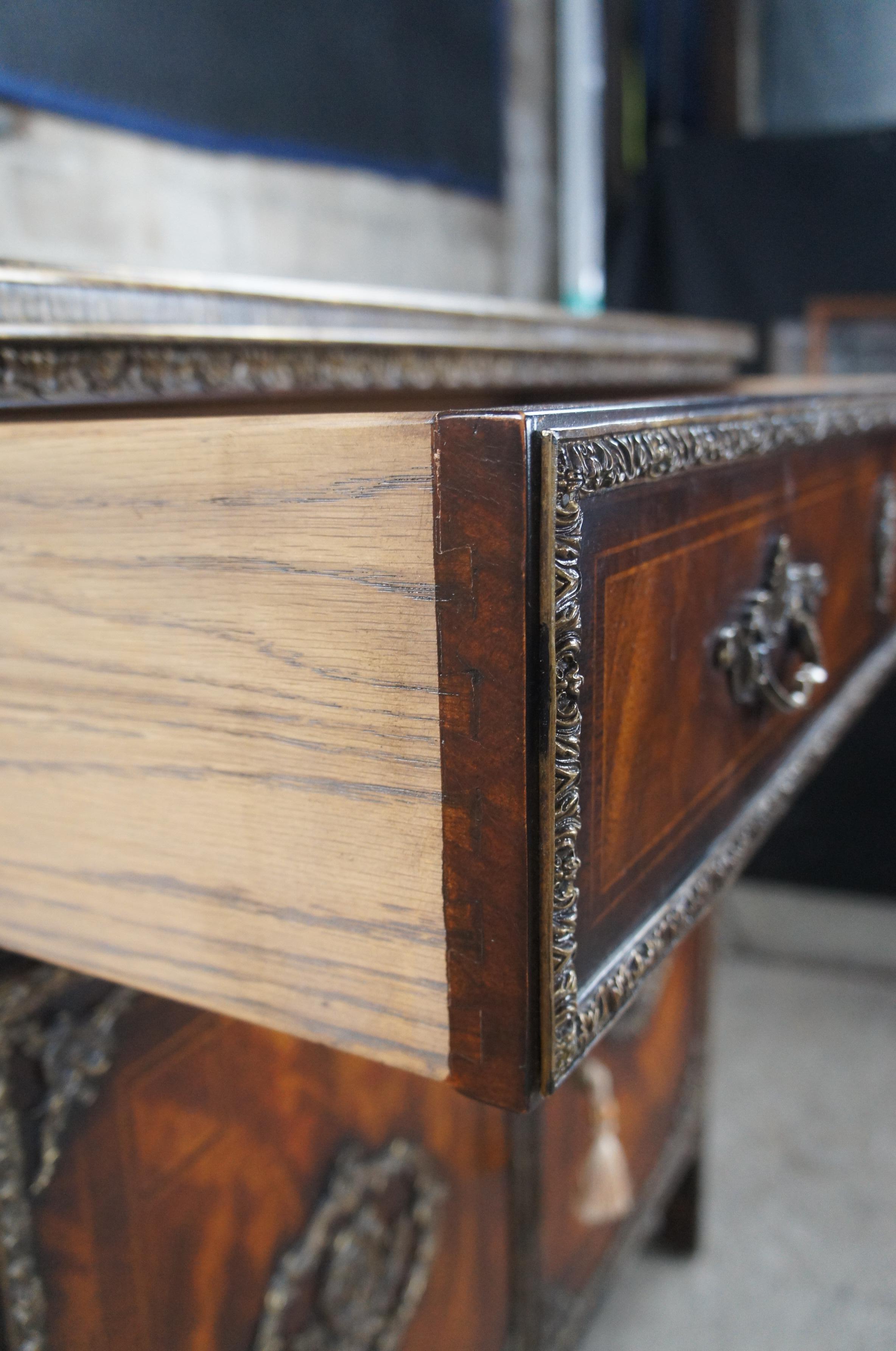 Theodore Alexander French Louis XVI Flame Mahogany Althorp Cabinet Chest Console 2