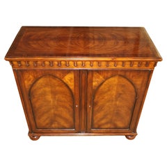 Theodor Theodore Alexander Flamme Mahagoni Regency Stil zweitüriger Schrank Kommode Serviergeschirr