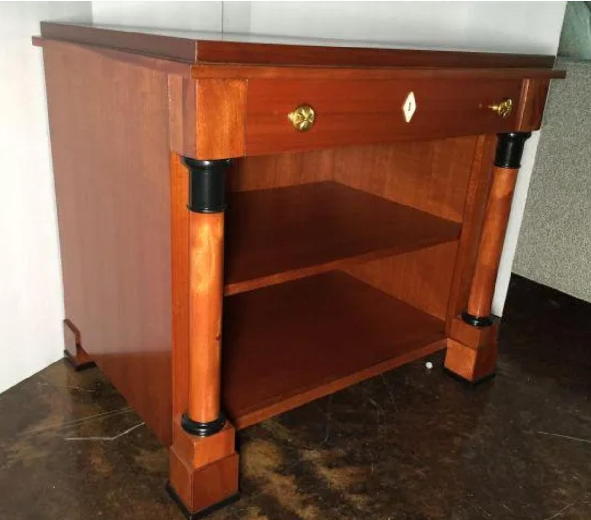 Theodore Alexander French Empire Style Mahogany Josef Nightstand Table 1