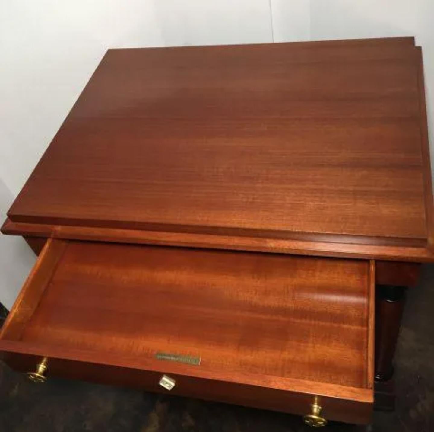 Theodore Alexander French Empire Style Mahogany Josef Nightstand Table 3