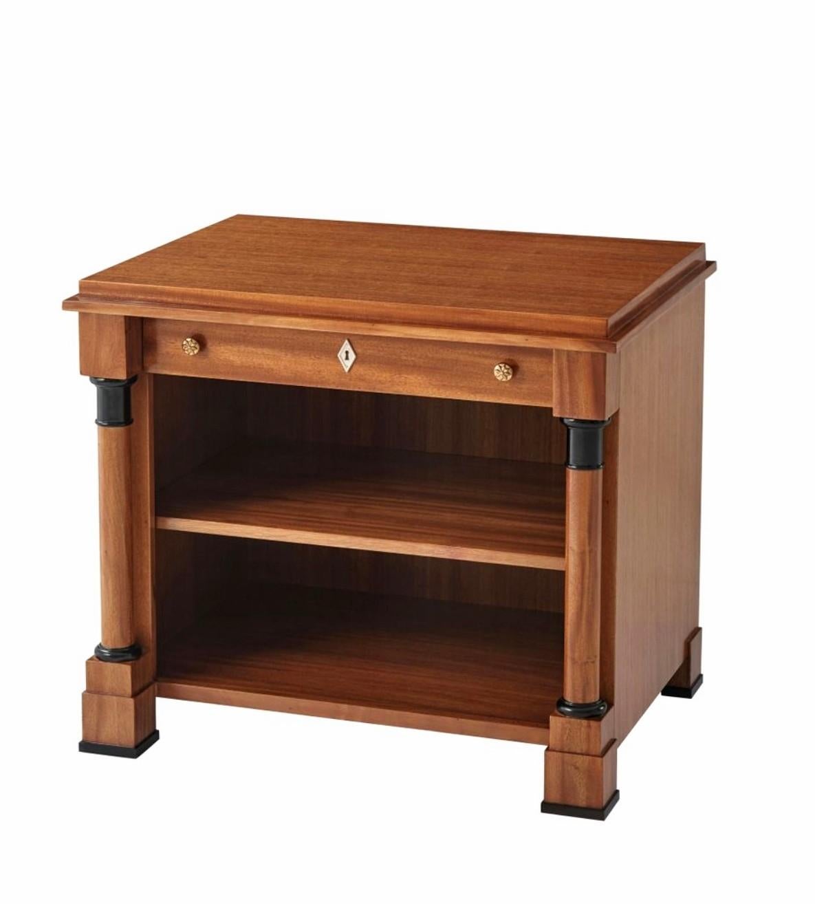 Theodore Alexander French Empire Style Mahogany Josef Nightstand Table 5