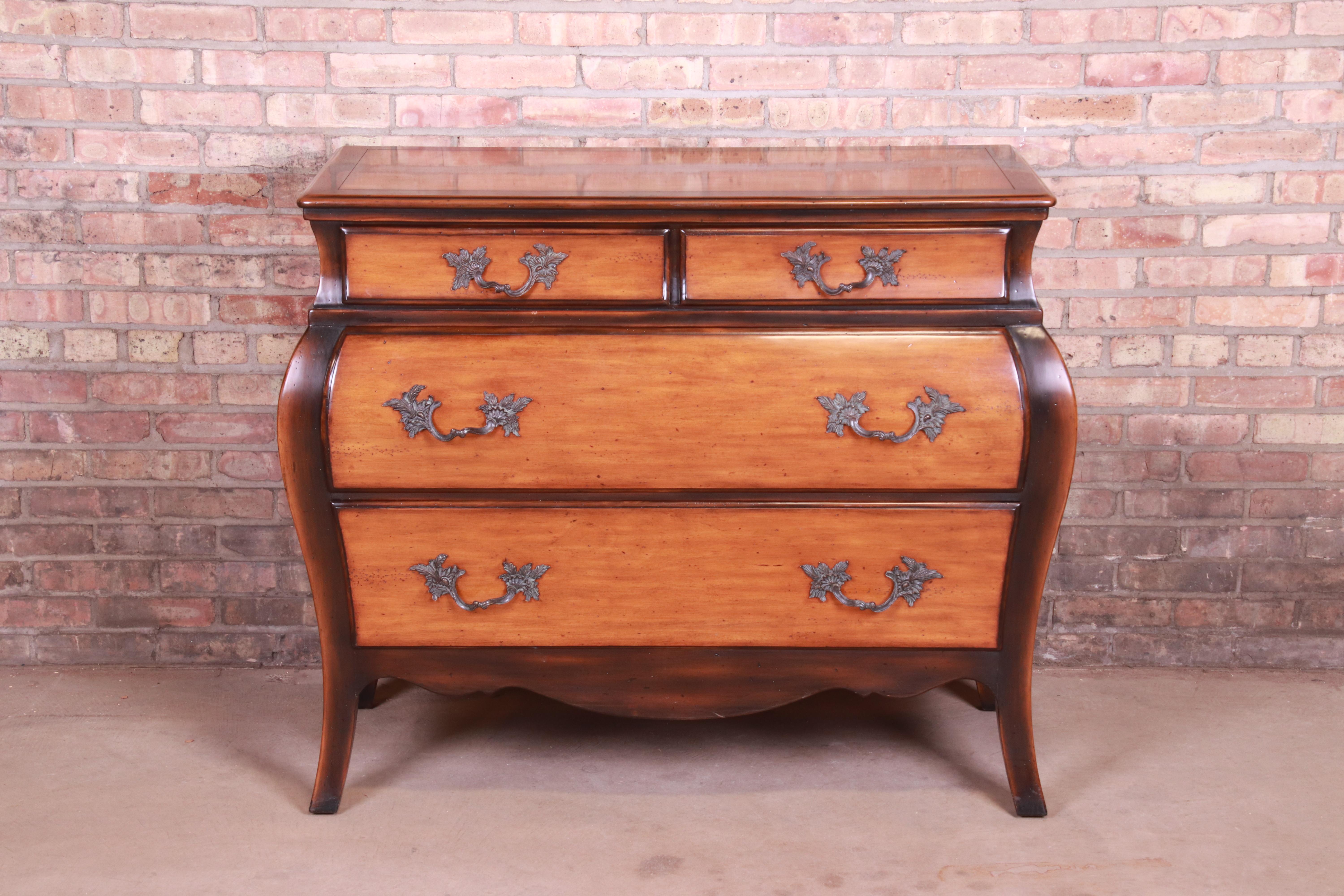 Theodore Alexander French Provincial Louis XV Bombay Chest or Commode In Good Condition In South Bend, IN