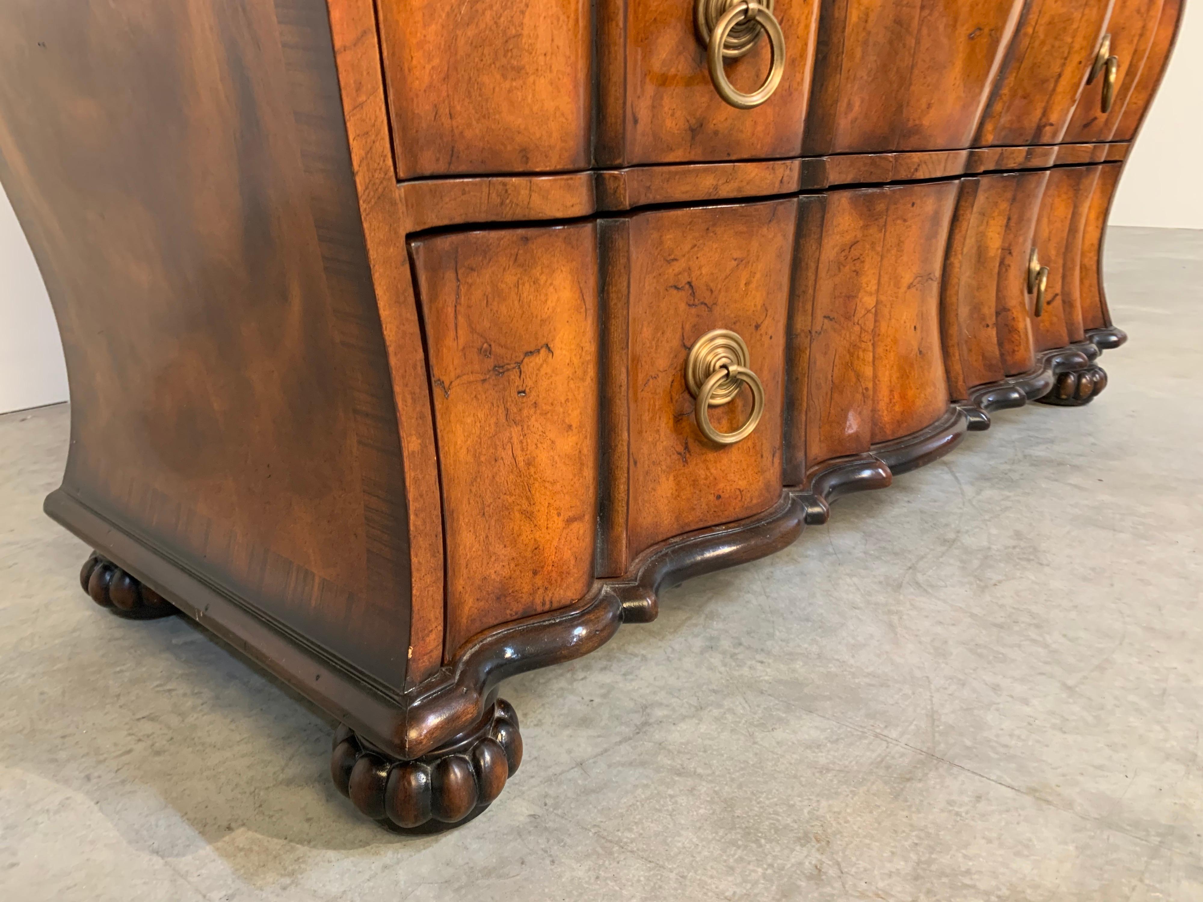 Theodore Alexander French Provincial Sculptural Wavy Commode Chest of Drawers In Excellent Condition In Southampton, NJ