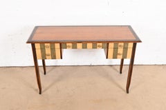 Theodore Alexander French Regency Louis XVI Painted Walnut Writing Desk