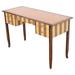 Theodore Alexander French Regency Louis XVI Painted Walnut Writing Desk