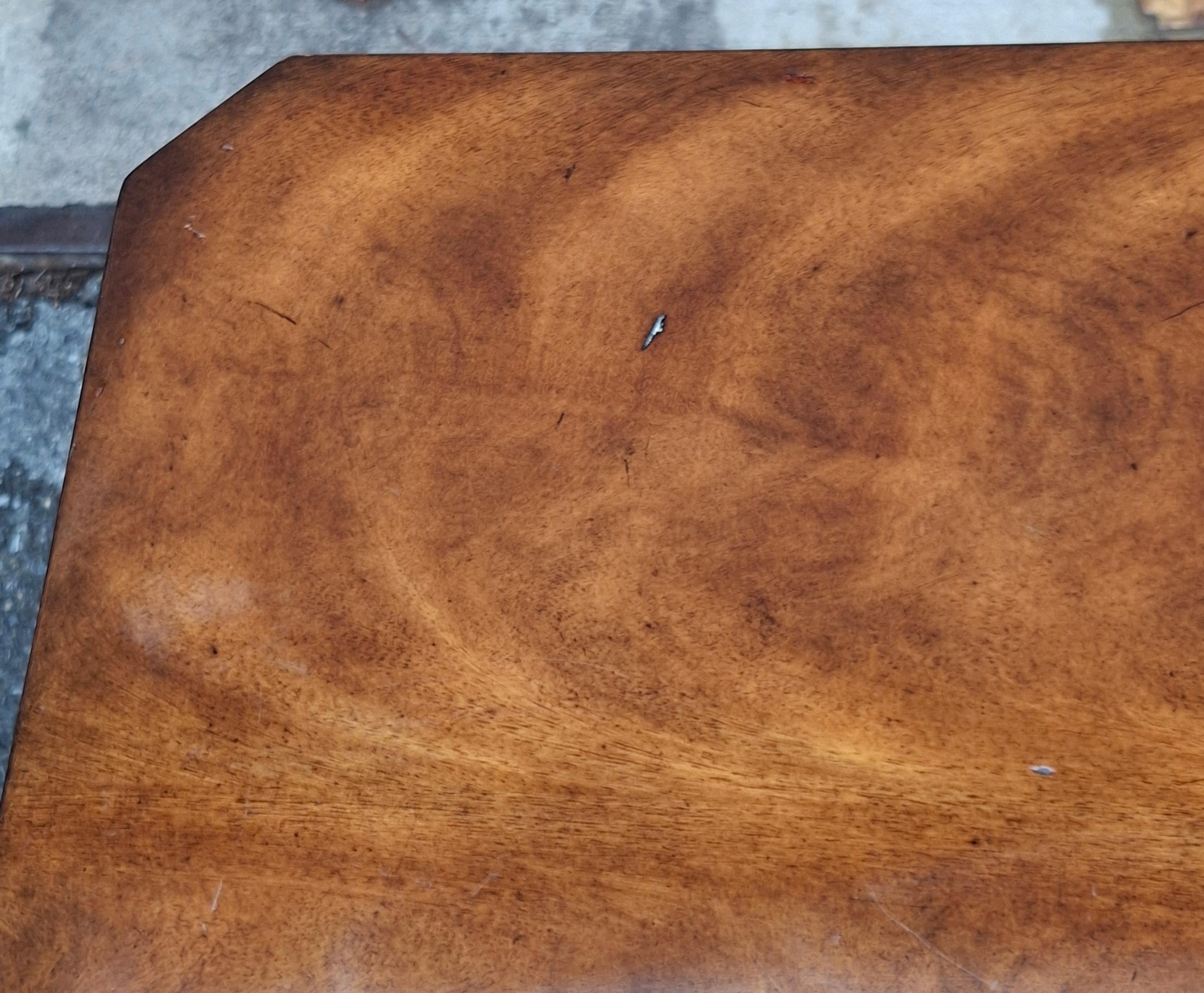 Theodore Alexander Georgian Style Fruitwood Single Drawer Side Table For Sale 7