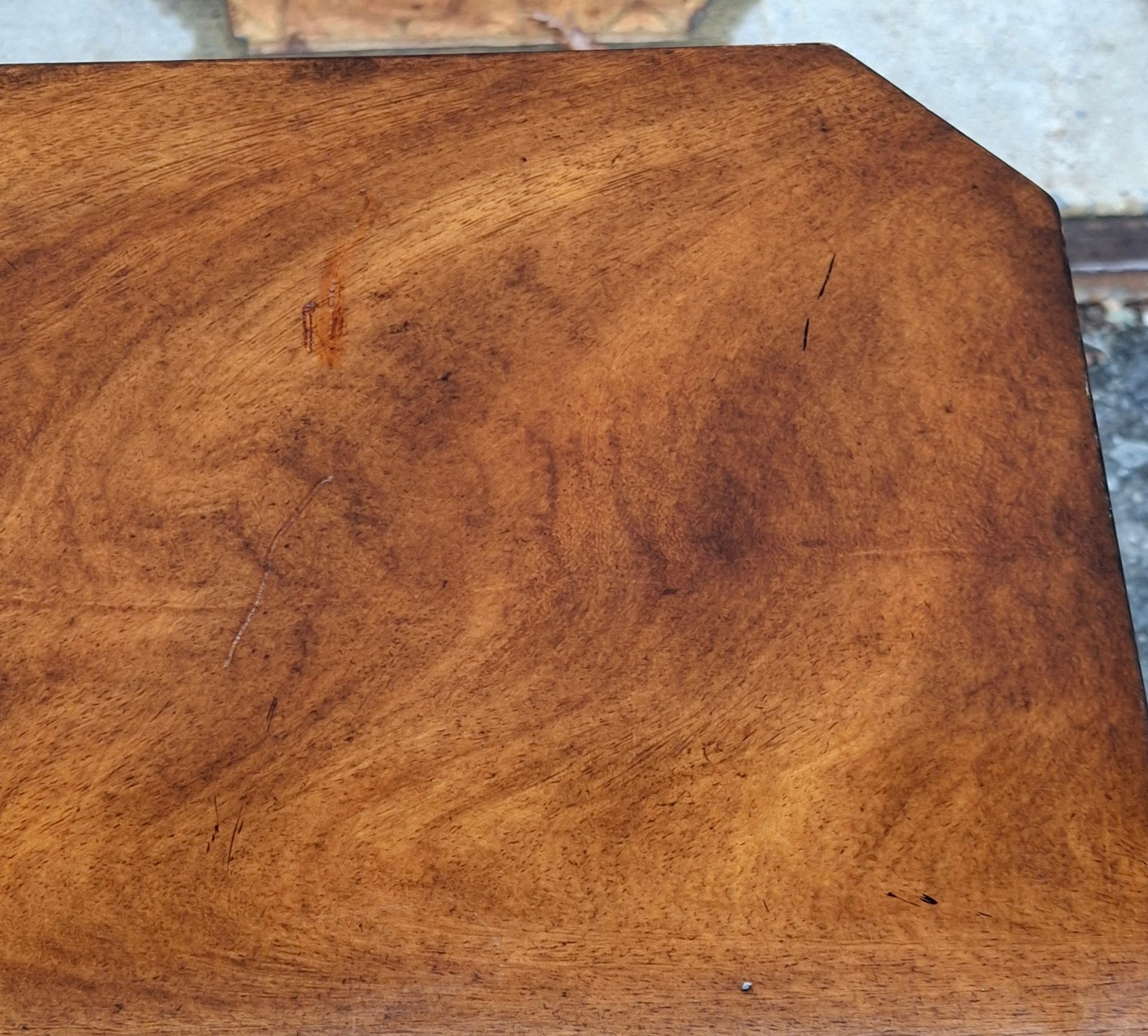 Theodore Alexander Georgian Style Fruitwood Single Drawer Side Table For Sale 8