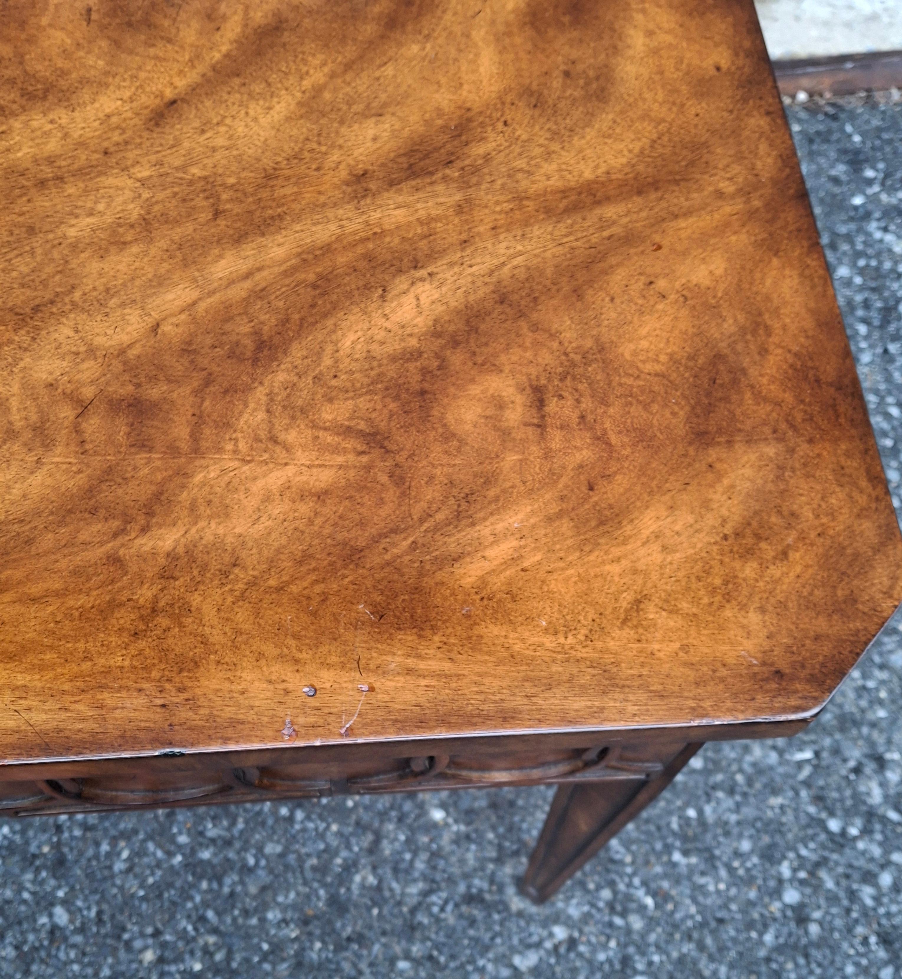 Theodore Alexander Georgian Style Fruitwood Single Drawer Side Table For Sale 10