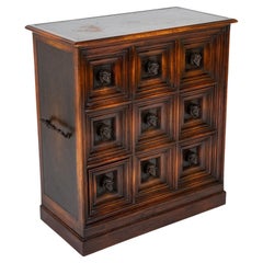 Used Theodore Alexander Humorous Chest of Nine Drawers with Bronze Monkey Head Pulls