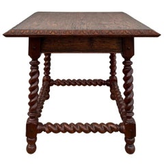 Theodore Alexander Jacobean Oak End Table
