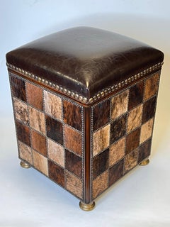 Theodore Alexander Leather Stool