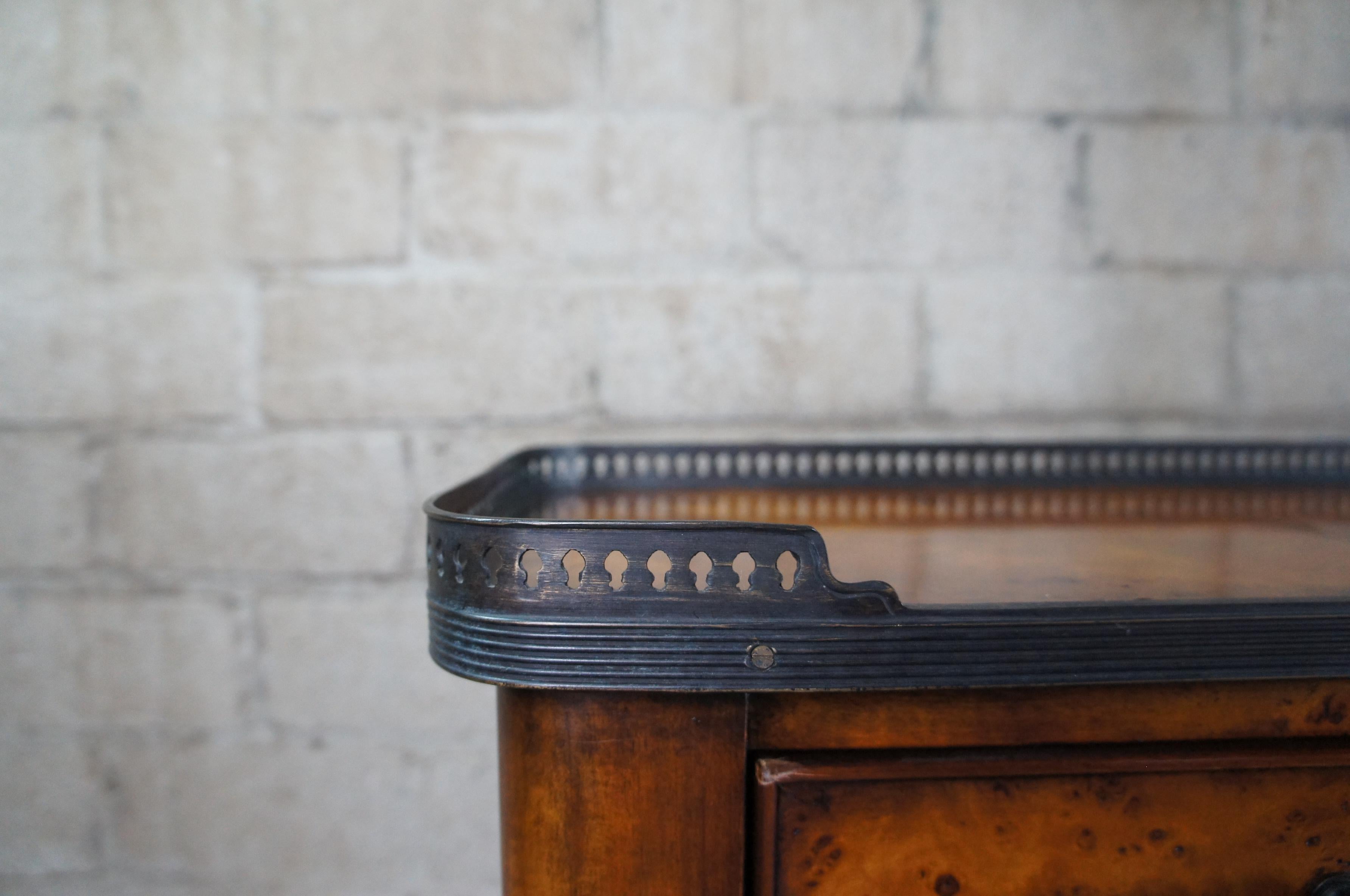 Theodore Alexander Louis XV Burl Narrow Sofa Console Sideboard Table 5305-011 1